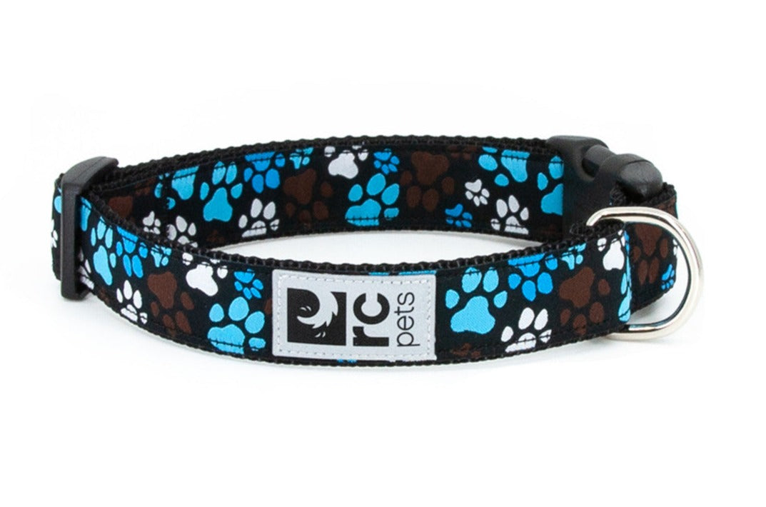 Pitter Patter Dog Clip Collar - Adjustable Pet Necklace for Small Medium Dogs, Chocolate Brown - Perfect for Training, Walks & Fashion Accessories