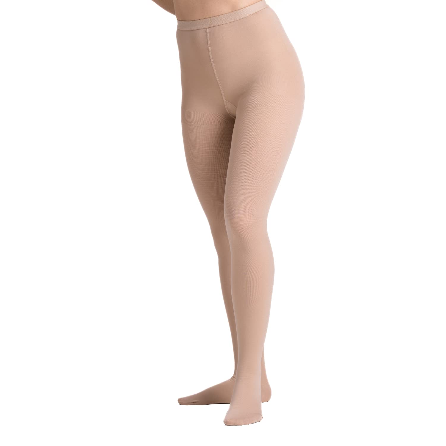 EvoNation 20-30 mmHg Graduated Compression Pantyhose for Men & Women - Firm Support Opaque Tights for Circulation & Swelling Relief - Perfect for Travel, Work & Medical Recovery