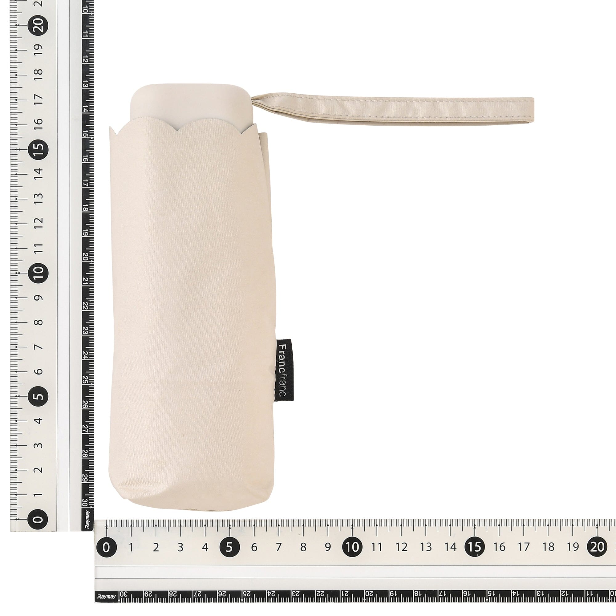 Compact Mini Parasol 47cm Light Beige - UV Protection & Waterproof for Sunny & Rainy Days - Perfect for Beach, Picnics, and Outdoor Events