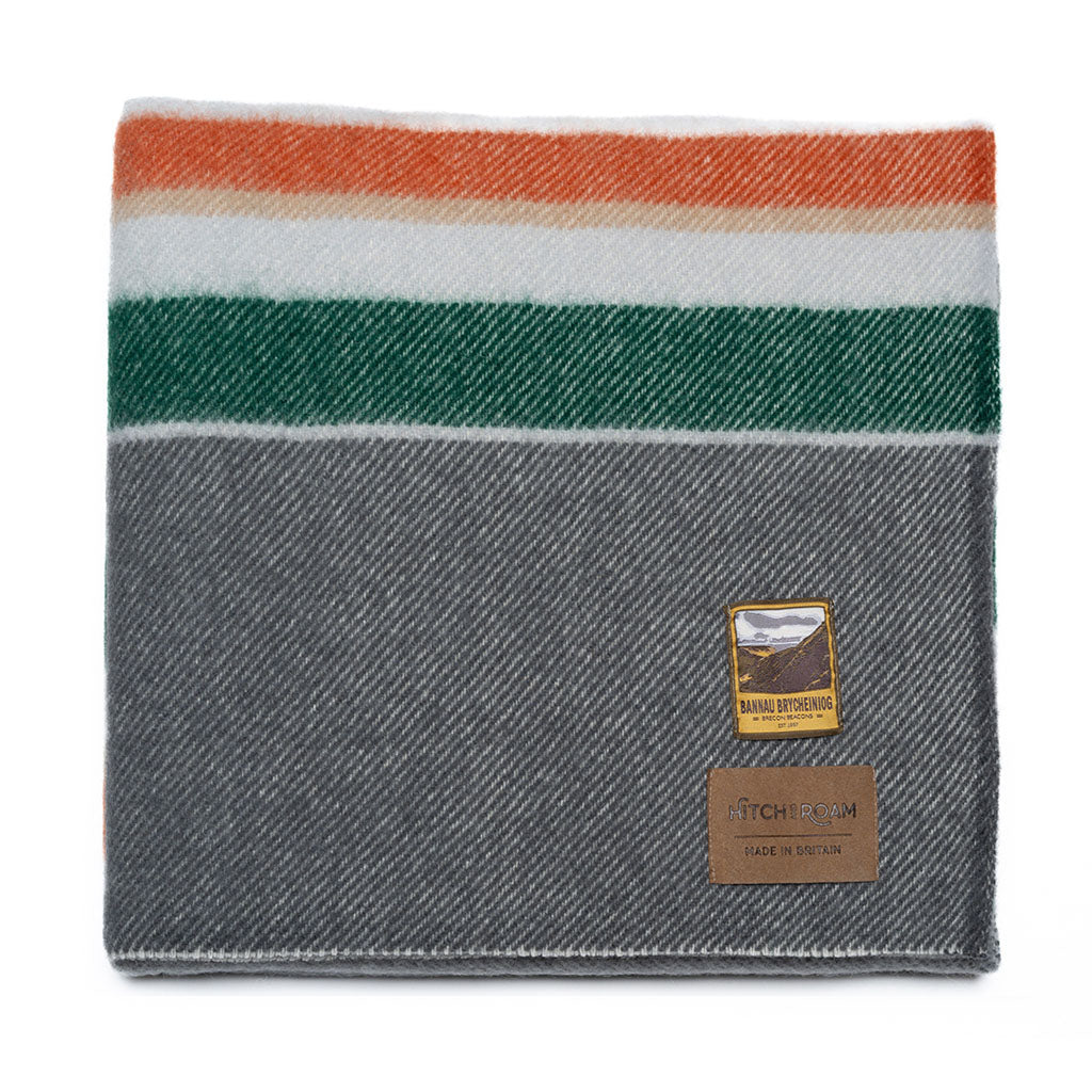 Brecon Beacons National Park Blanket - Soft & Cozy Welsh Wool Throw for Camping, Hiking & Home Decor - Perfect for Outdoor Adventures & Cozy Nights
