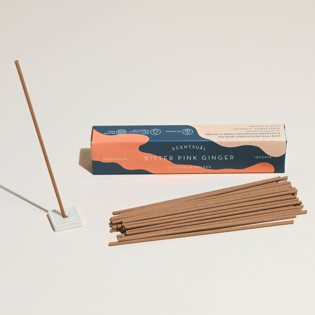 Bitter Pink Ginger Incense Sticks - Natural Aromatherapy for Relaxation, Meditation & Home Fragrance | Handmade Spiritual Gifts