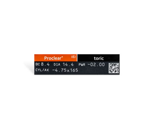 Proclear Toric Monthly Contact Lenses (6 Pack) – Comfortable, Breathable Toric Lenses for Astigmatism – Perfect for Daily Wear, Sports & Active Lifestyles