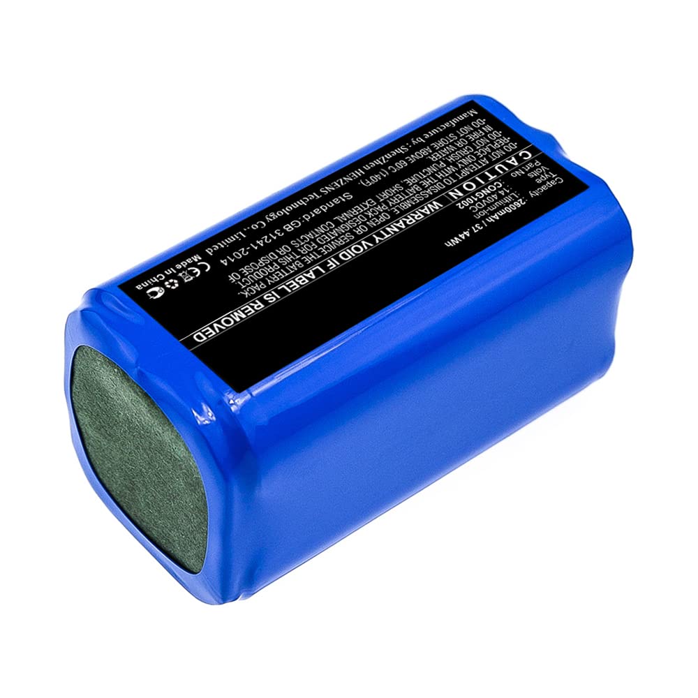 Synergy Digital 14.4V 2600mAh Li-ion Replacement Battery for CECOTEC CONG1002 Vacuum Cleaner - Long Lasting Power for Cordless Cleaning at Home, Office & Car