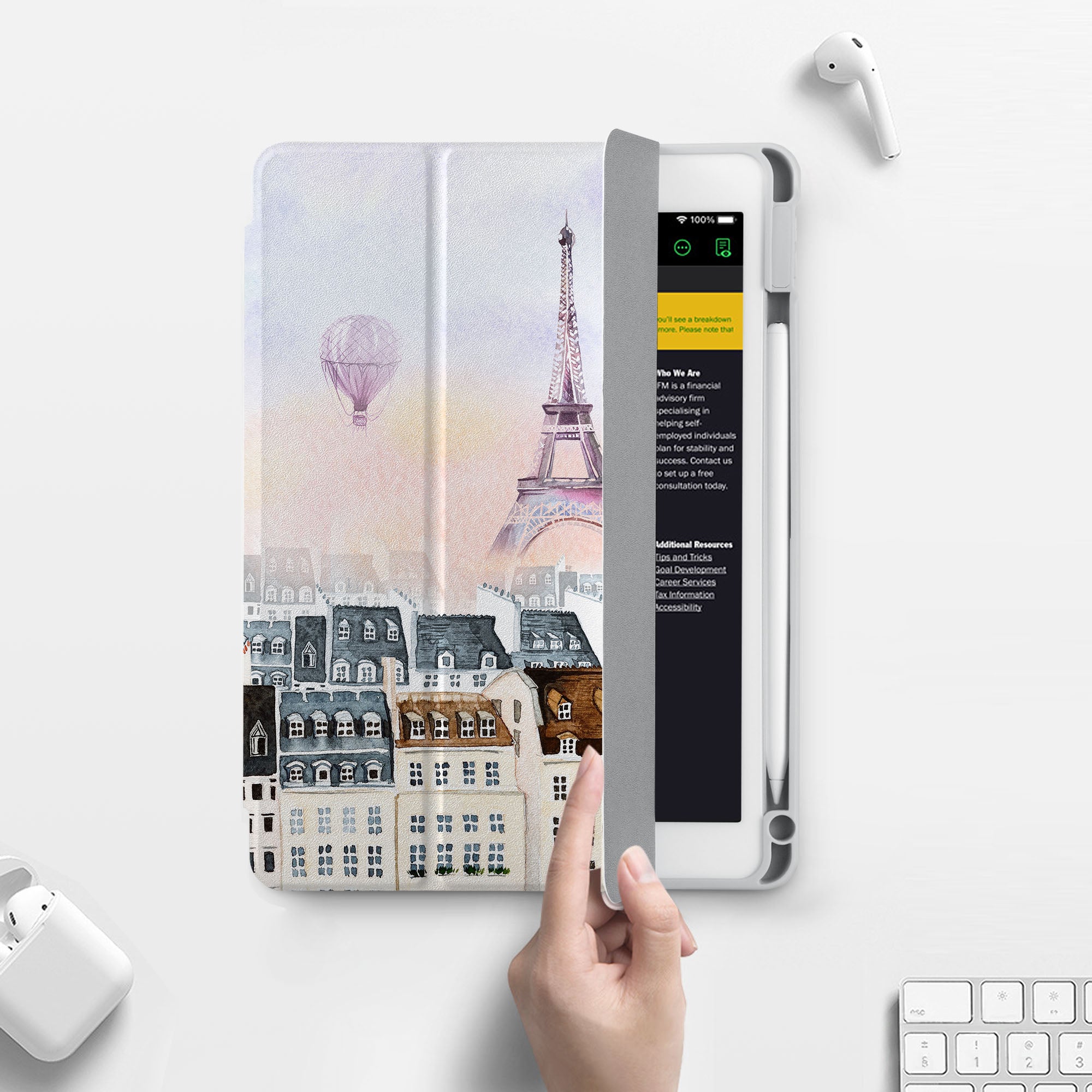 iPad 360 Elite Case - Shockproof Protective Cover with Rotating Stand for iPad Pro/Air/Mini - Perfect for Travel, Work & Home Use