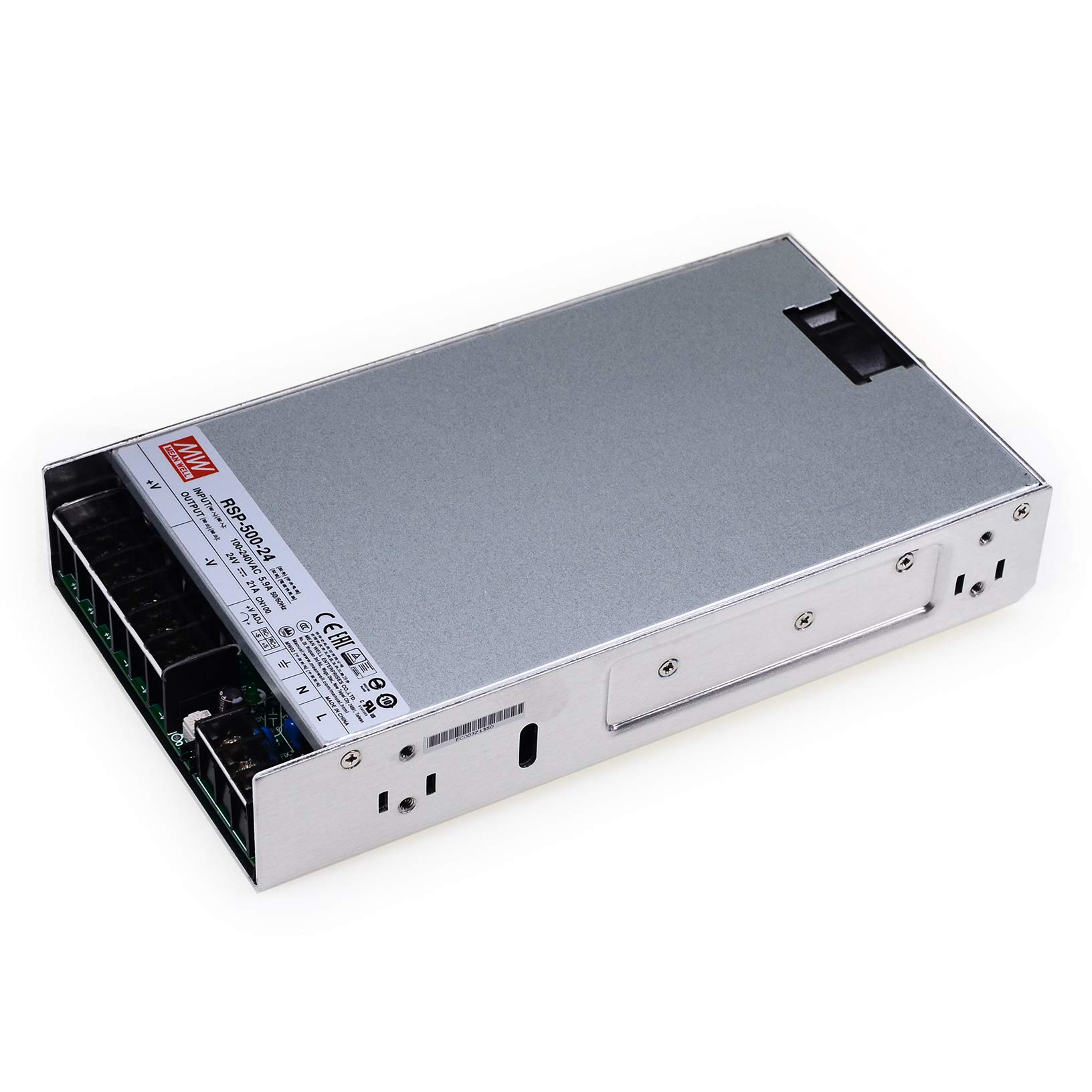 Mean Well RSP-500-24 500W 24V 21A DC Power Supply with PFC - for 3D Printers, LED Strip Lights, Industrial Control Systems | NES/SE/S Certified | Perfect for Home DIY Projects, Workshop Equipment & Automation Systems