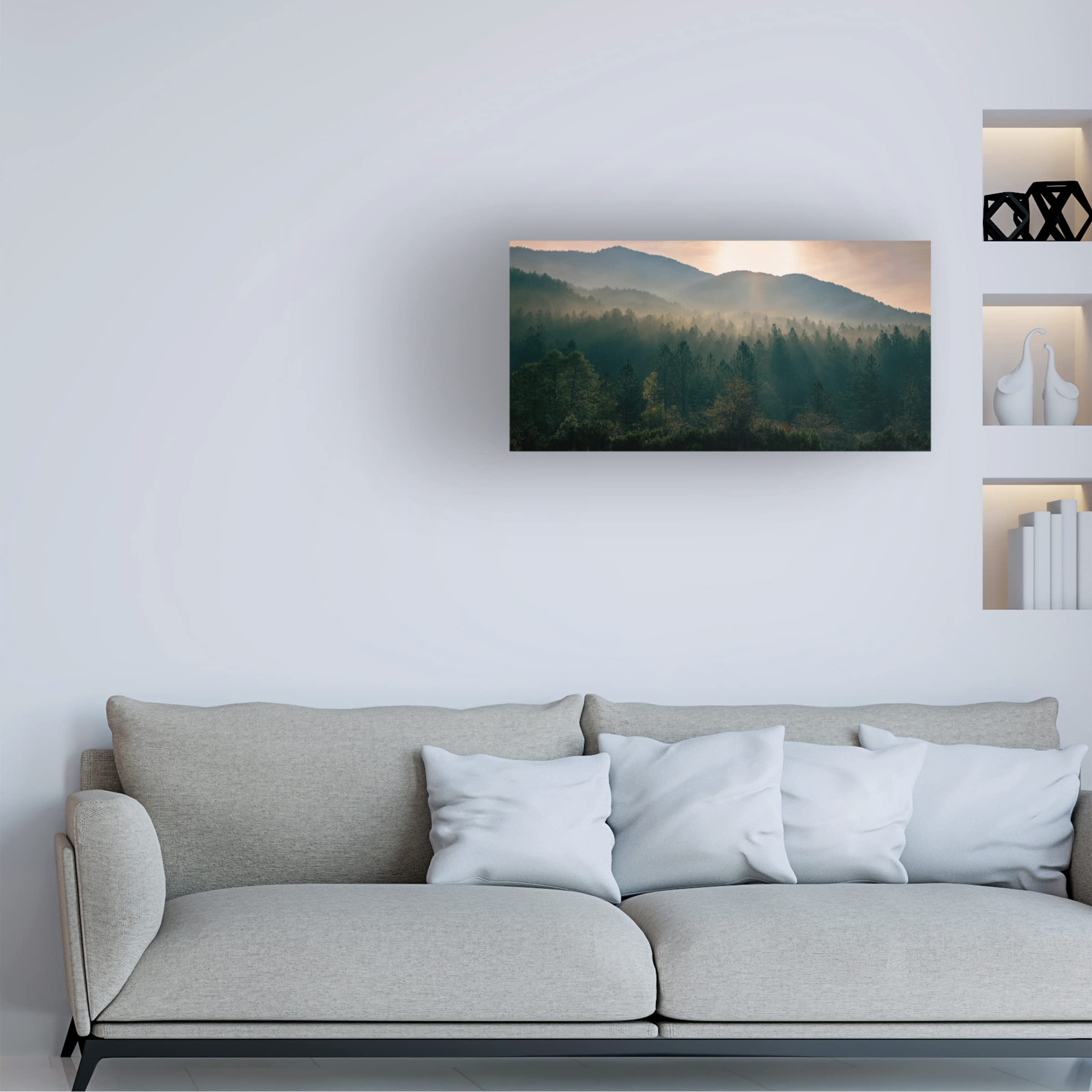 Trademark Fine Art 'Awakenings' Canvas Wall Art by Dora Artemiadi - Modern Abstract Painting for Living Room, Bedroom & Office Decor