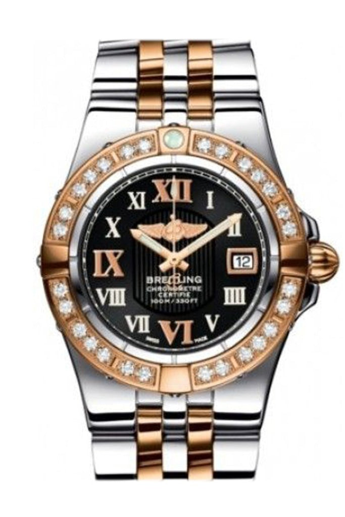 Breitling Galactic 36 C71340LA B952 Steel & Rose Gold Watch with Diamond Bezel - Luxury Women's Timepiece for Business, Gala & Special Occasions
