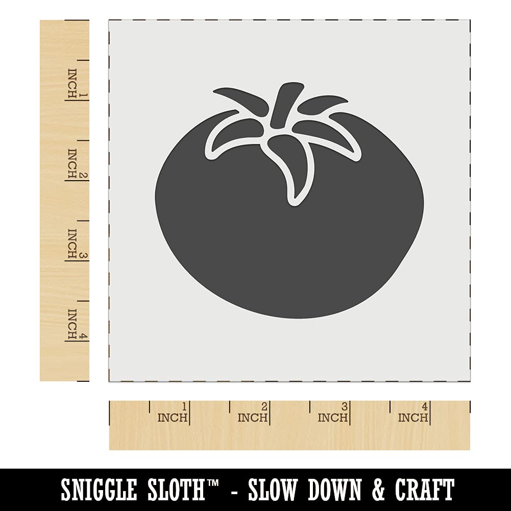 4.5 Inch Reusable Tomato Garden Fruit Wall Cookie DIY Craft Stencil for Baking, Home Decor & Scrapbooking