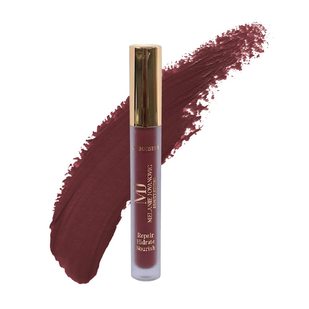 **Mela Beauty Studio Matte Lip Booster with Hyaluronic Acid & Collagen – 12 Hour Long-Lasting, Nourishing Lipstick for Smooth, Hydrated Lips | Perfect for Daily Wear, Date Nights & Professional Makeup Looks (Alejandro)**