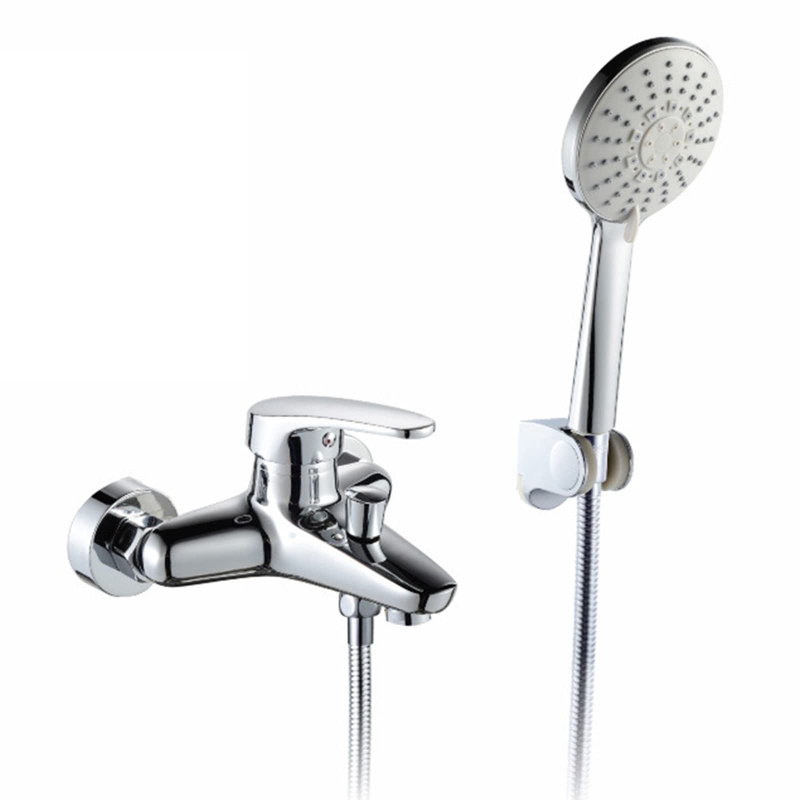 Premium Brass Chrome Concealed Bathtub Faucet with Hand Shower - Single Handle Mixer Tap for Hot/Cold Water - Ideal for Modern Bathroom Renovation & Spa-Like Shower Experience