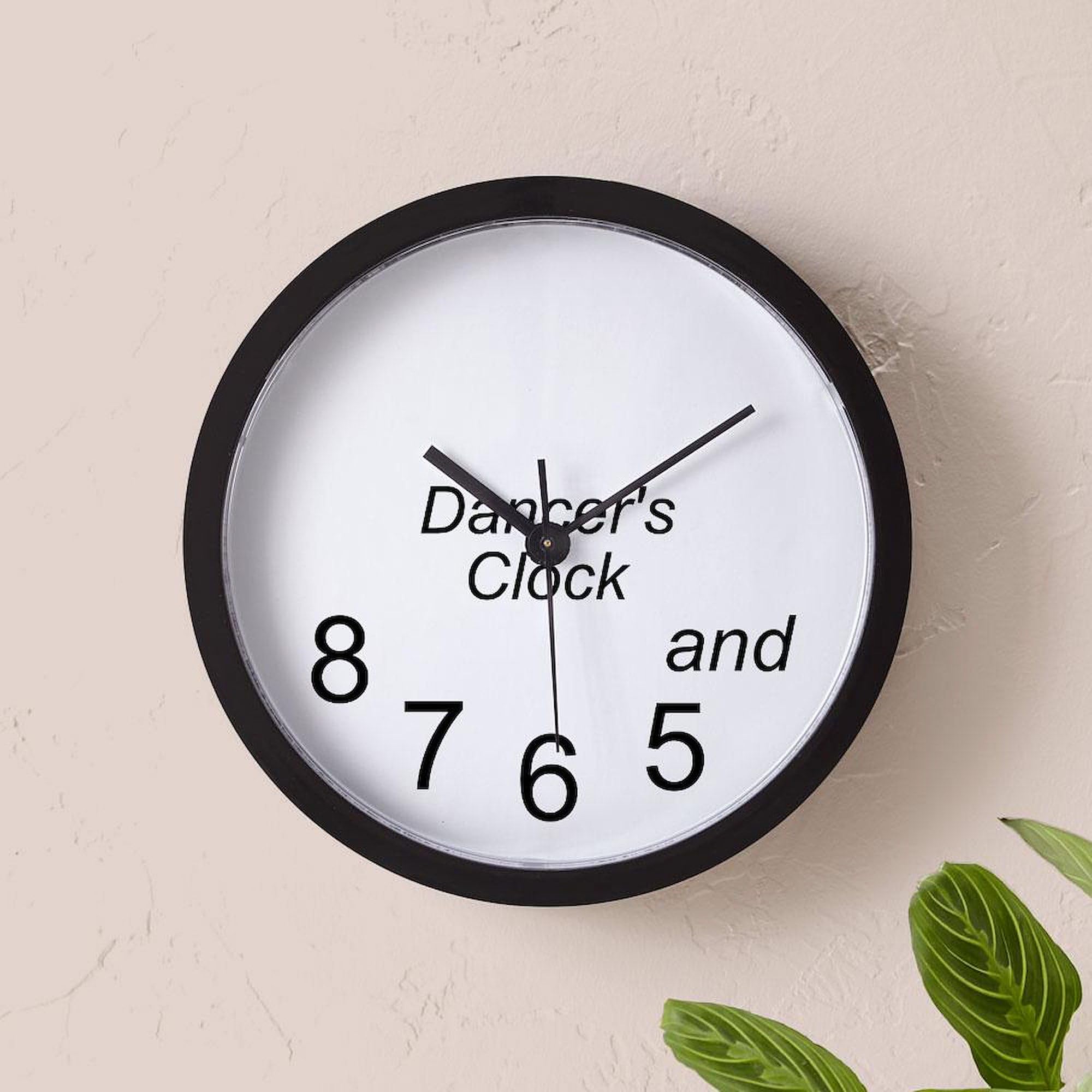Dancer's 10-Inch Wall Clock - Decorative Wall Clock for Living Room, Kitchen, Office & Bedroom | Perfect Gift for Dance Lovers & Home Decor