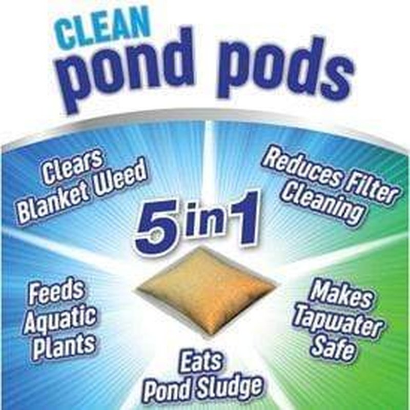 Blagdon CleanPond 5-in-1 Filter Pods 6 Pack - Premium Pond Water Filter for Clear Water, Fish Health | Perfect for Garden Ponds, Koi Ponds & Water Features