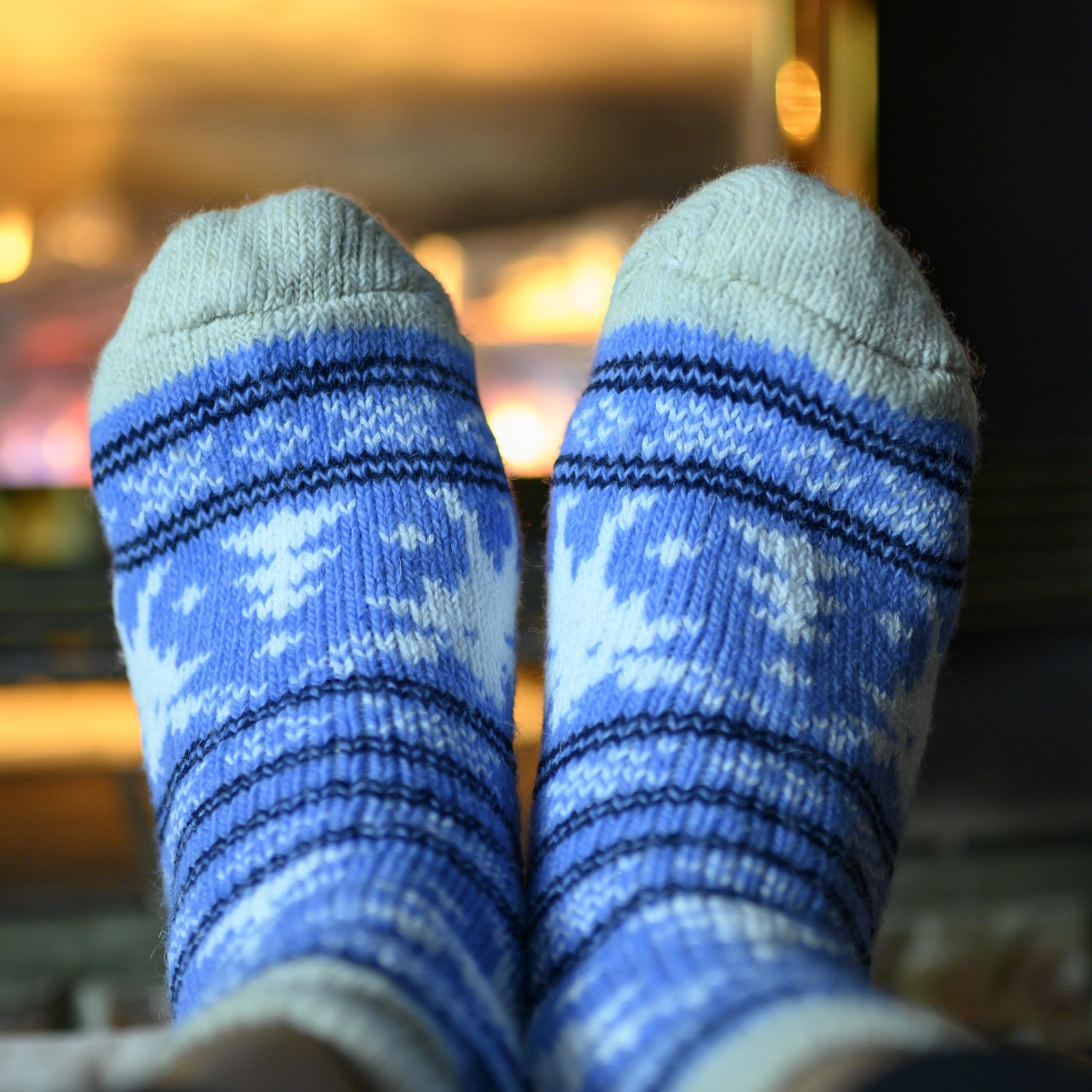 Soft Angora Wool Socks for Men & Women - Machine Washable Boiled Wool Indoor/Outdoor Socks - Perfect for Winter, Hiking & Cozy Home Wear