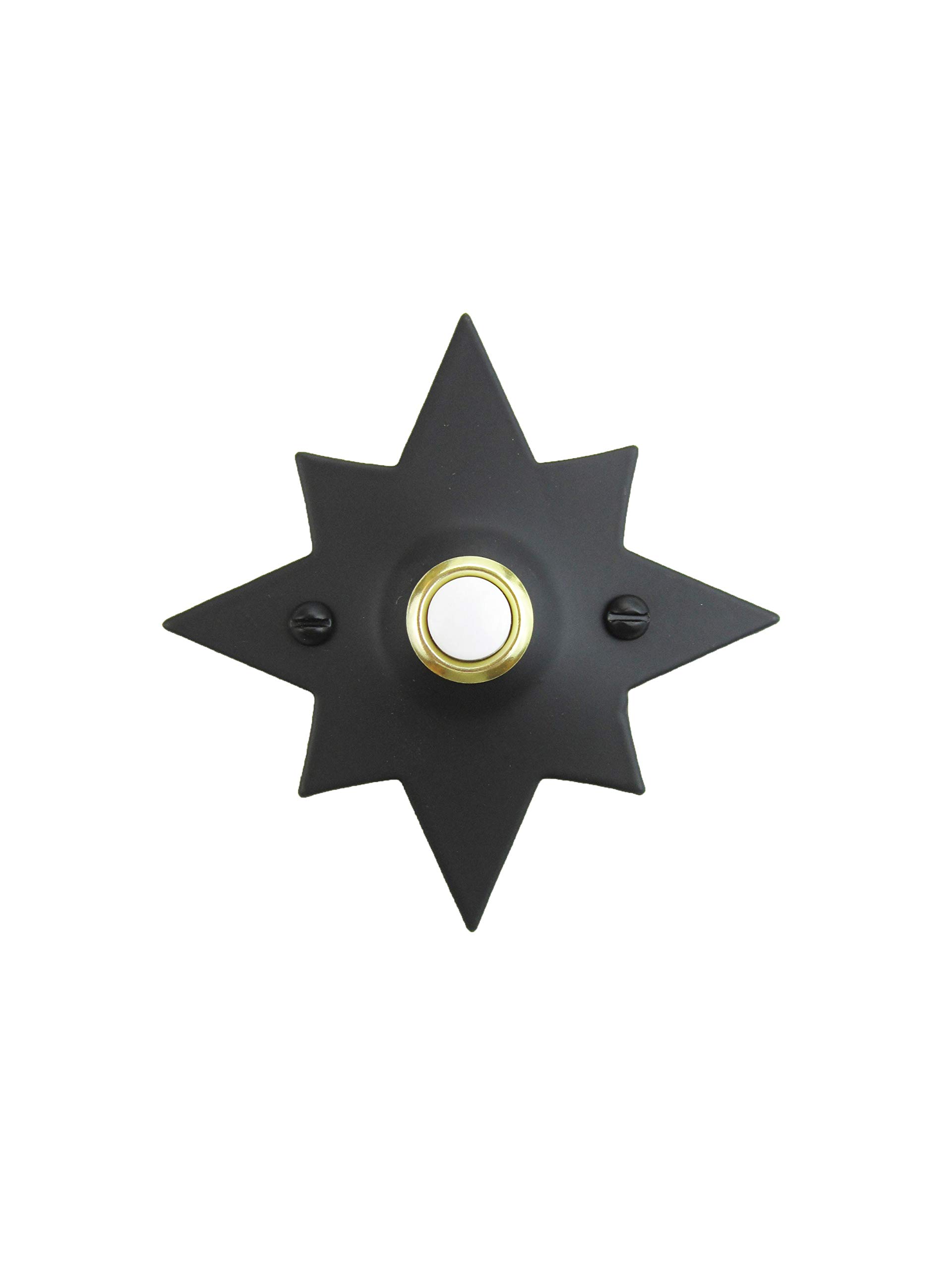Vintage Star-Shaped Iron Doorbell Cover SD5 - Decorative Outdoor Doorbell Cover for Home, Porch, and Garden Decor