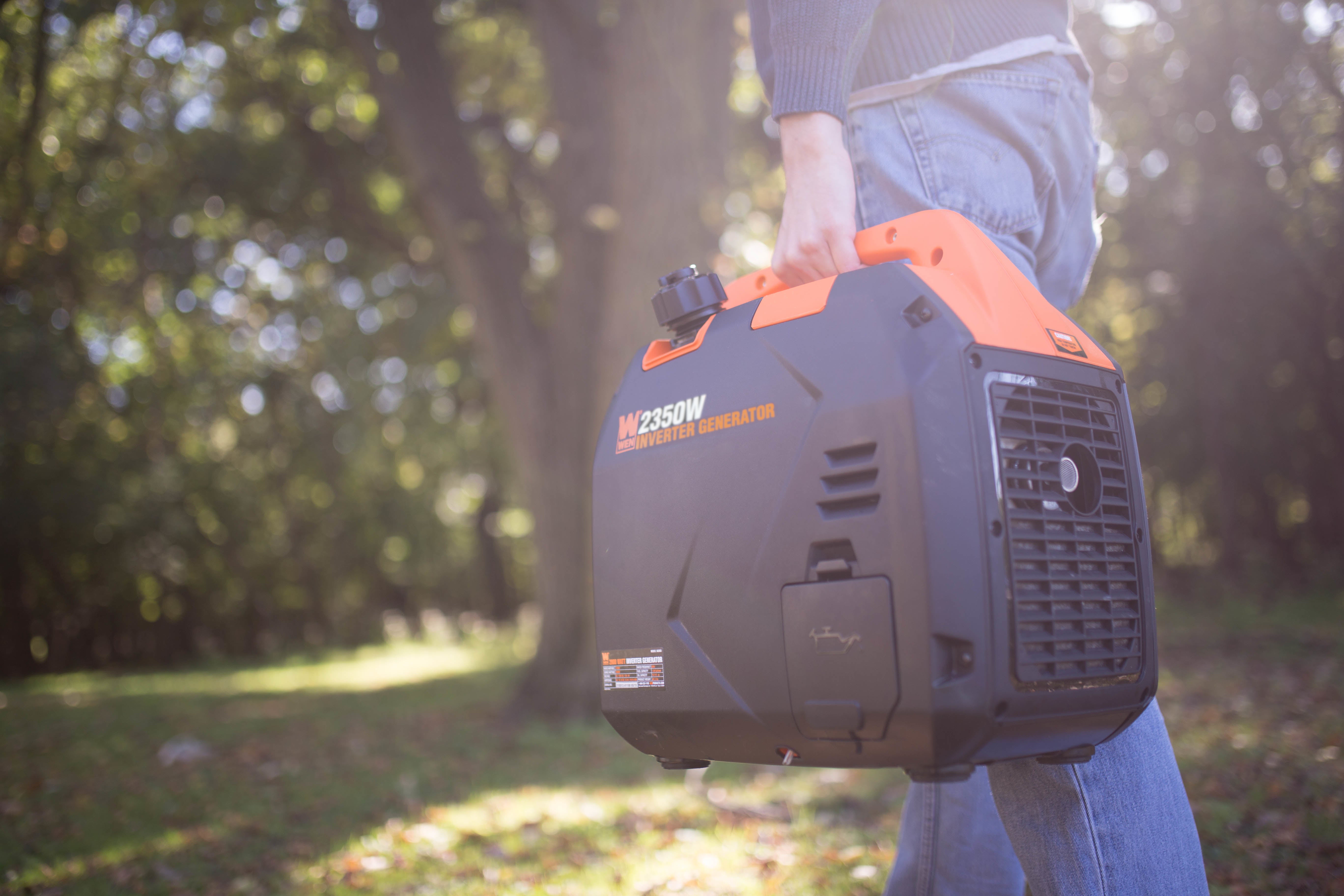 WEN R56235i 2350W Super Quiet Portable Inverter Generator with Fuel Shut Off - CARB Compliant, Ultra Lightweight (Certified Refurbished) - Perfect for Camping, RV Trips & Emergency Power Backup