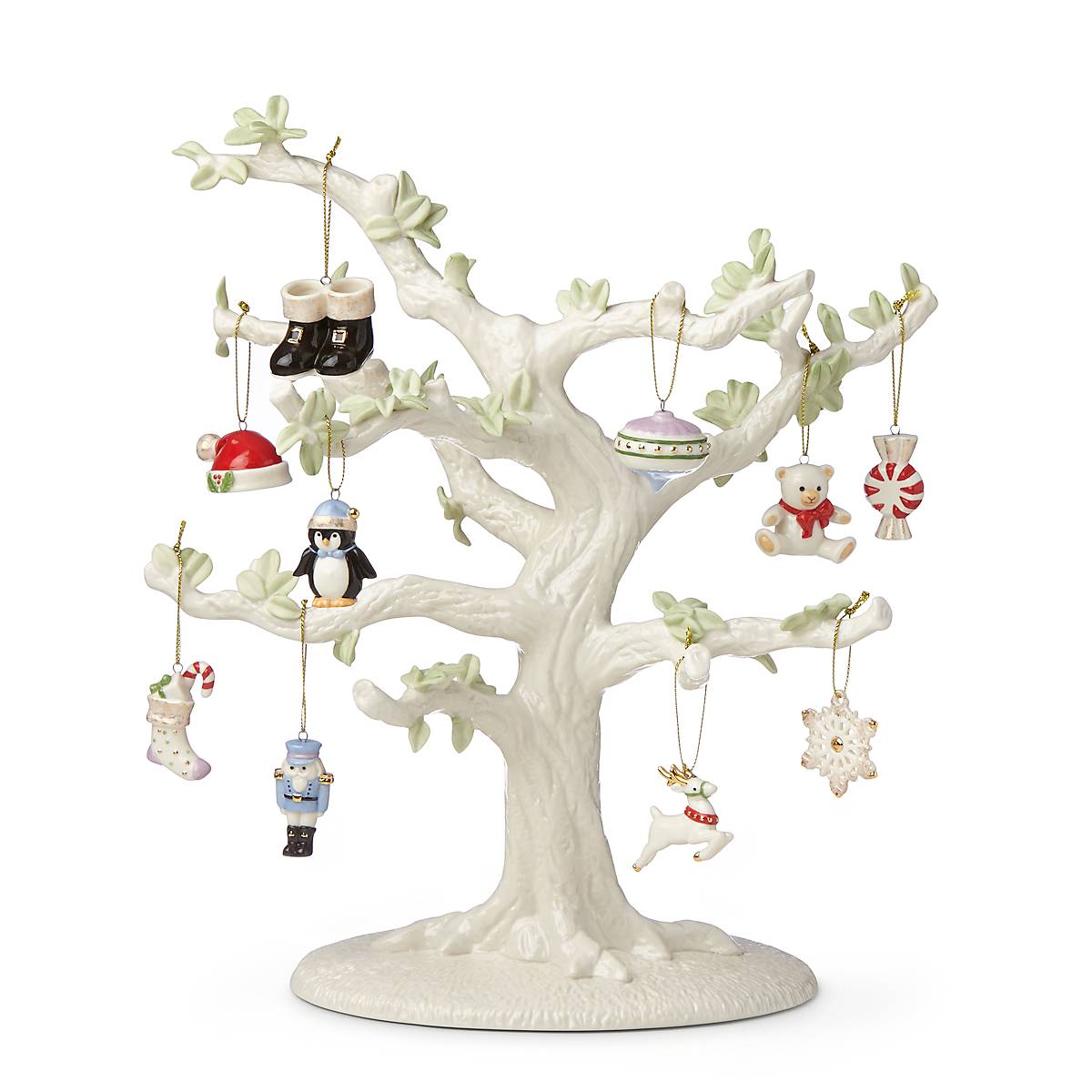 Ivory Ornament Tree - Elegant Christmas Decor for Home, Office & Holiday Party Decorations | Perfect for Xmas Tree Topper, Mantelpiece & Festive Centerpieces