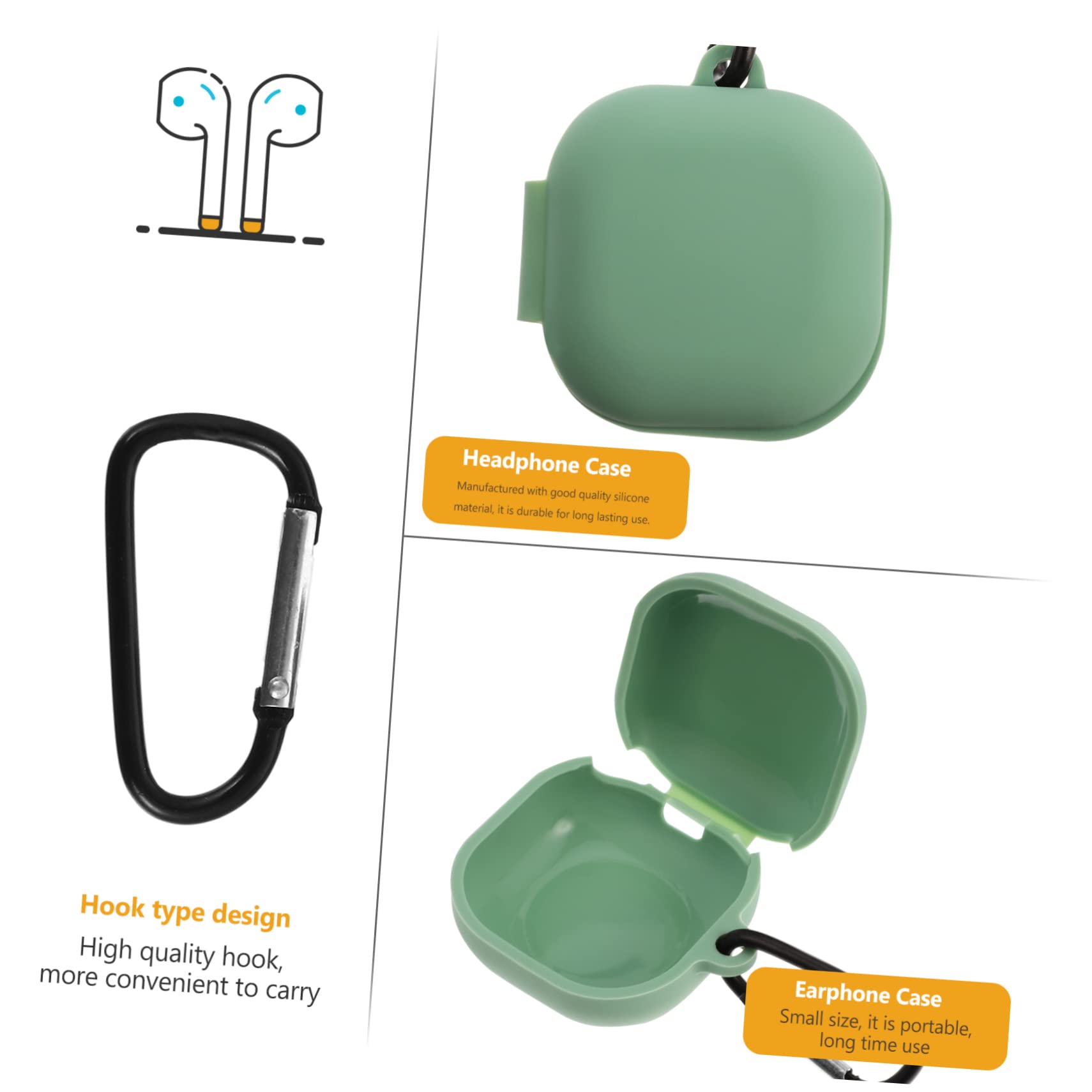 Gadpiparty 3 Pack Wireless Earbuds Case for Buds Live - Soft Silicone Cover with Smooth Texture, Portable Earphone Organizer - Perfect for Travel, Gym & Daily Use