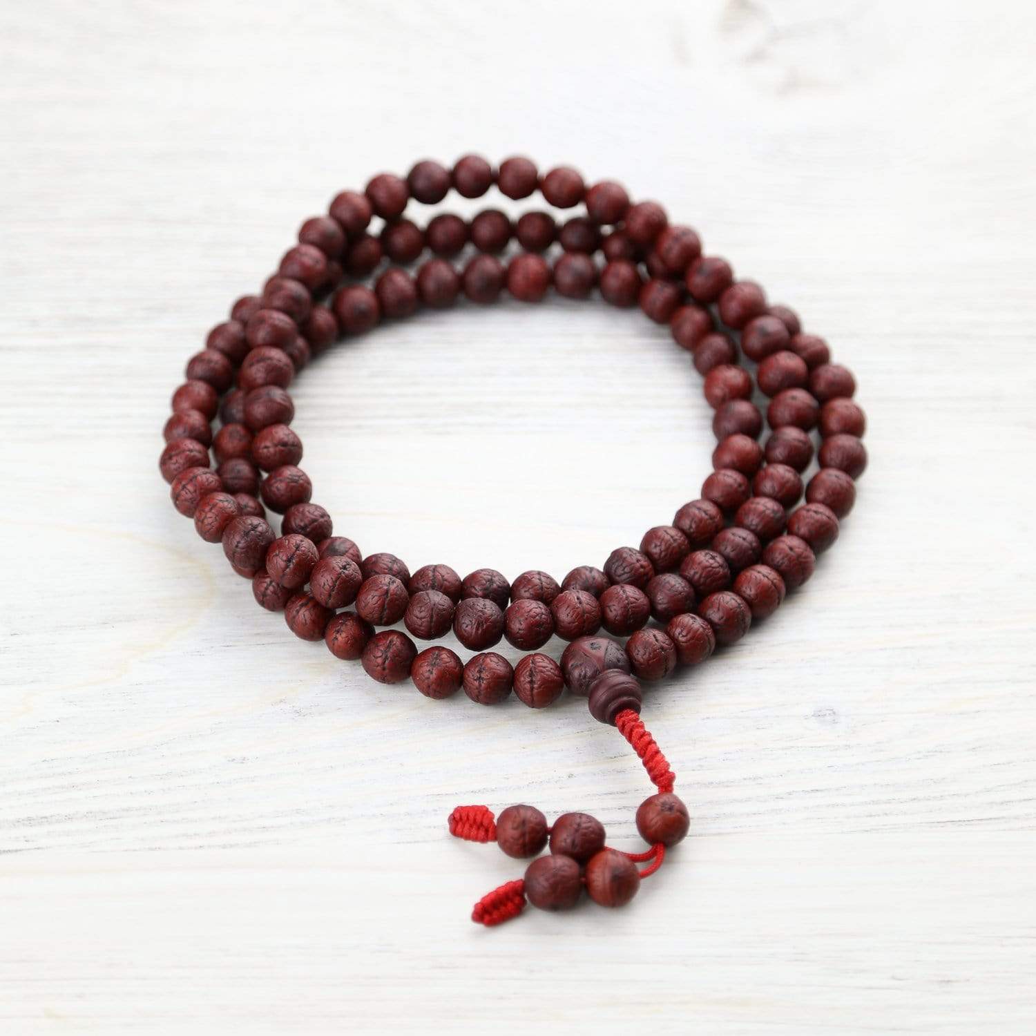 Authentic 108 Beads Bodhi Seed Mala Prayer Necklace for Meditation, Yoga, Mindfulness & Spiritual Healing - Buddhist Prayer Beads for Stress Relief & Positive Energy