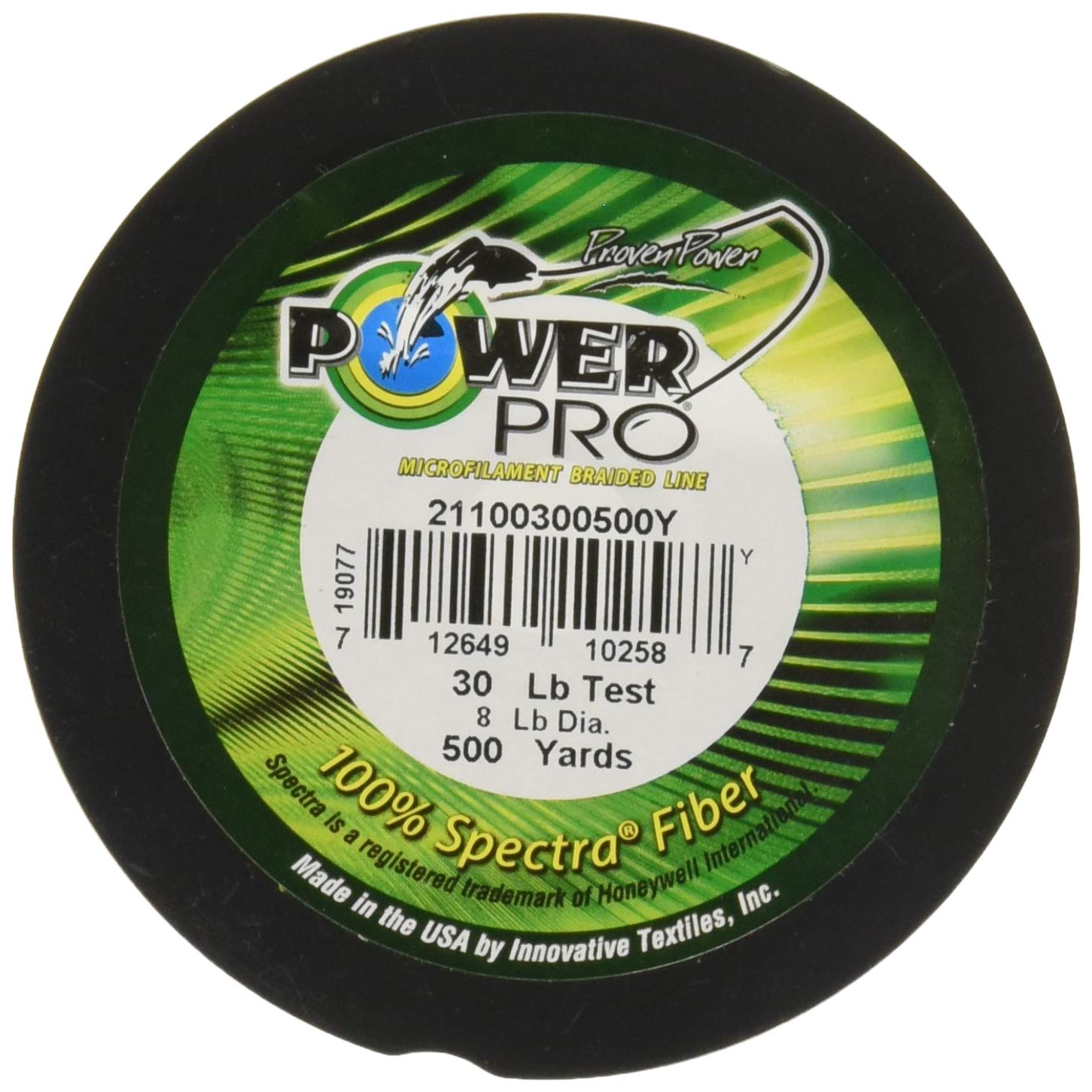 **POWER PRO Spectra Fiber Braided Fishing Line - High-Visibility Yellow, 1500 Yards, 100LB Test - Saltwater & Freshwater Fishing for Bass, Trout, and Offshore Game Fish**