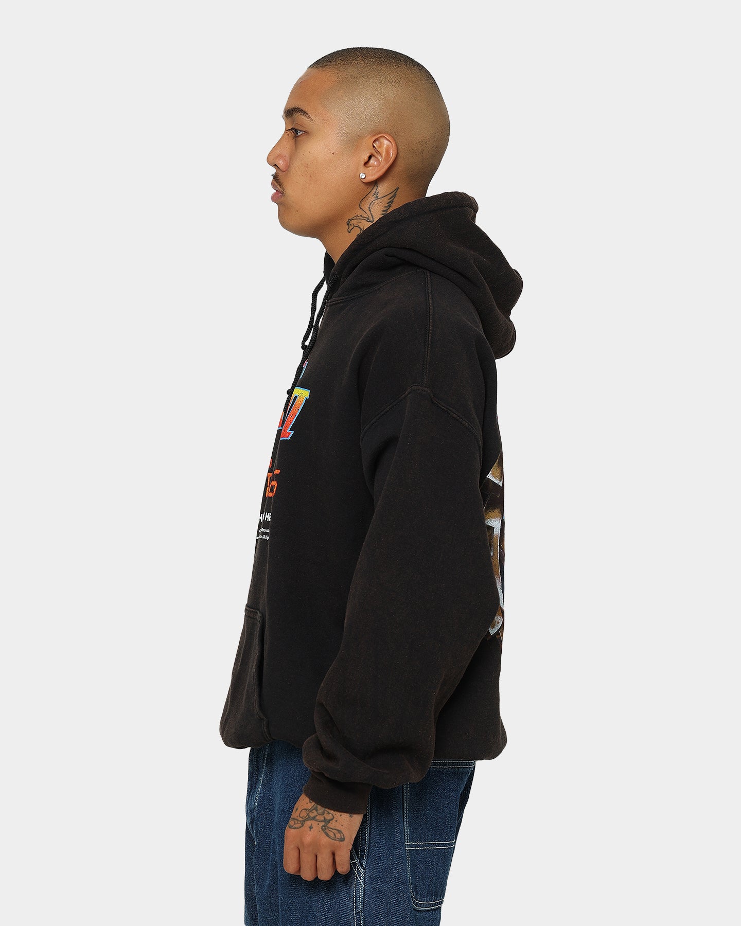 Vintage Back To The Future 2 Hoodie - Washed Black Retro Movie Sweatshirt - American Thrift Style - Perfect for Cosplay, Movie Nights & 80s Nostalgia Fans