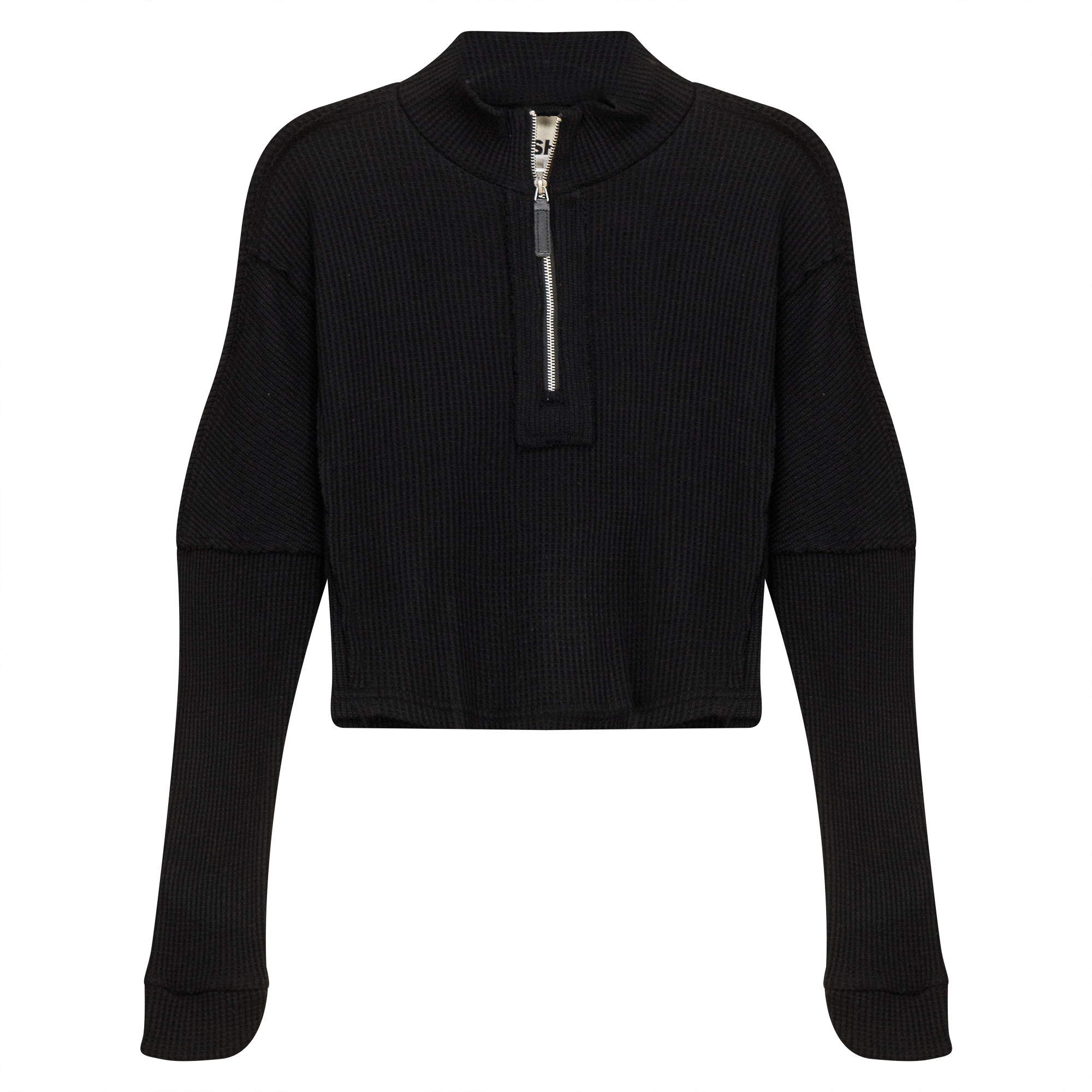 Cropped Zip Henley Sweatshirt for Women - Casual Pullover Hoodie with Front Zipper - Perfect for Gym, Running & Streetwear Fashion