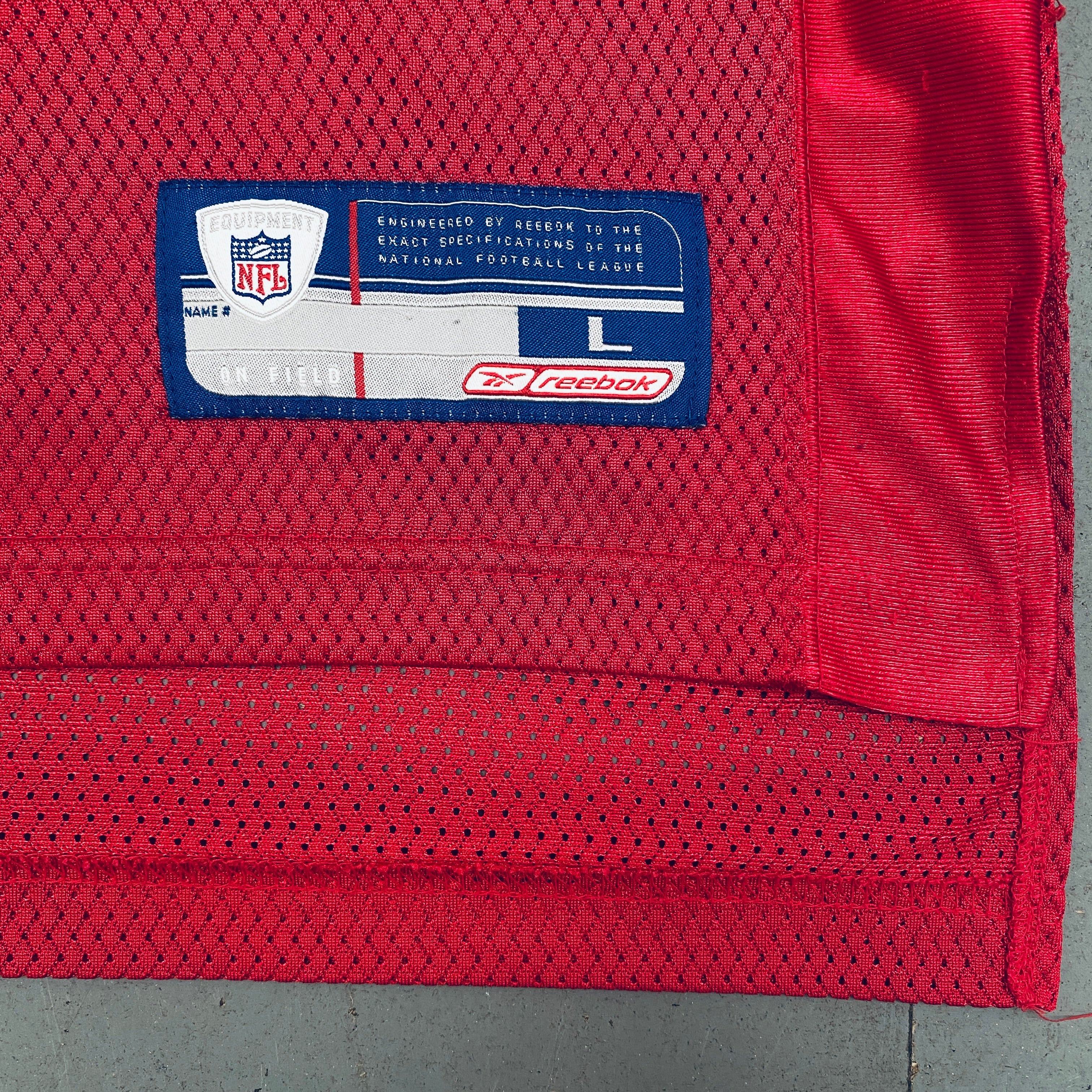 Authentic Michael Strahan New York Giants 2004/05 Red Alternate Jersey (Size L) - Perfect for NFL Games, Fan Events & Sports Memorabilia Collection