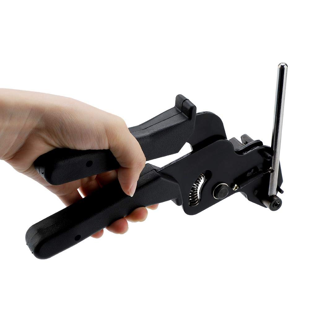 **Stainless Steel Cable Tie Gun - Automatic Tensioner & Cutter Tool for 0.3mm Thickness, 12mm Width Self-Locking/Ladder Cable Ties - Perfect for Electrical Wiring, HVAC, and Industrial Fastening**