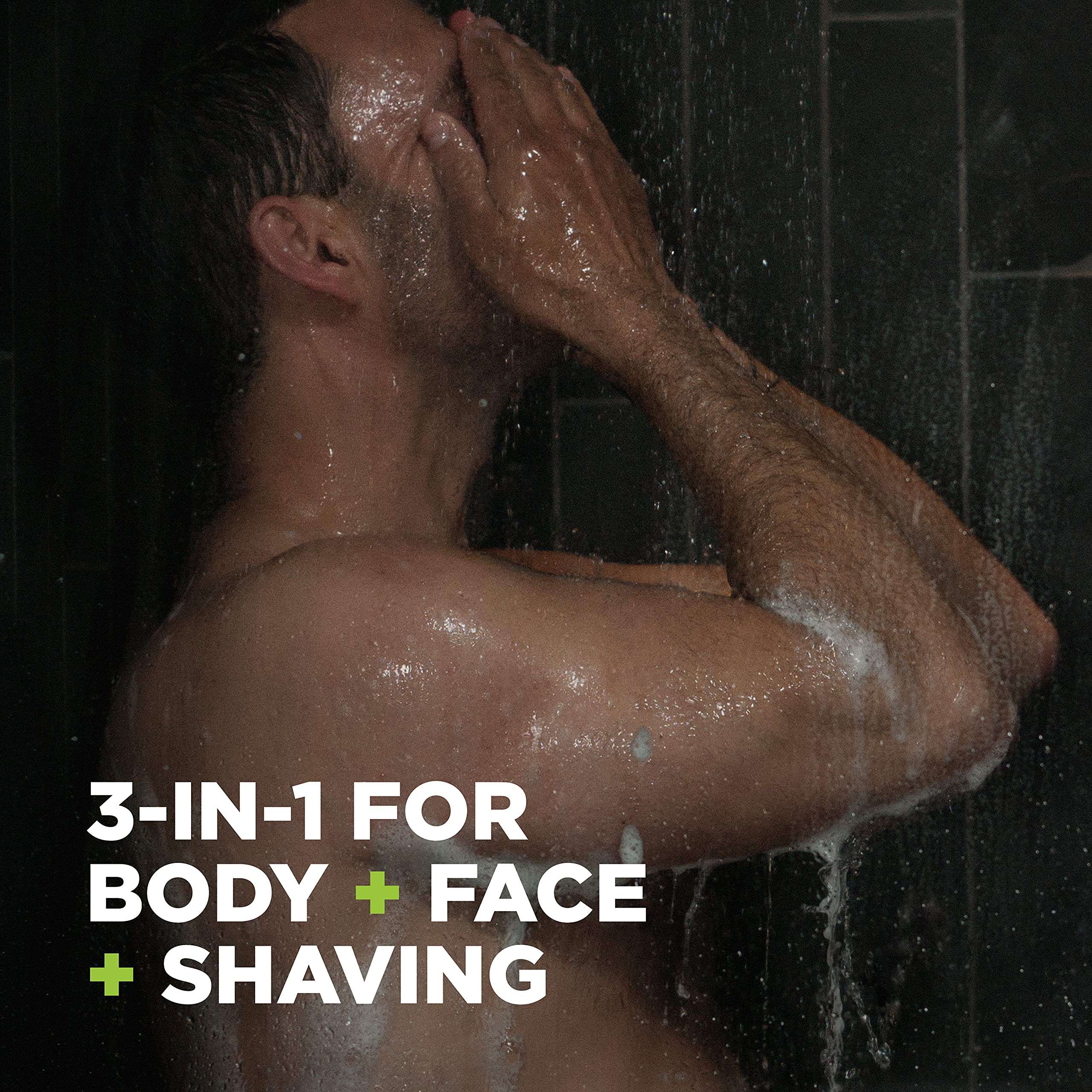 DOVE MEN + CARE 3-in-1 Body, Face & Shaving Cleanser - Hydrating & Refreshing Skin Wash, More Moisturizing Than Bar Soap (3.75 oz, 6 Bars) - Ideal for Gym, Travel & Daily Shower Routine