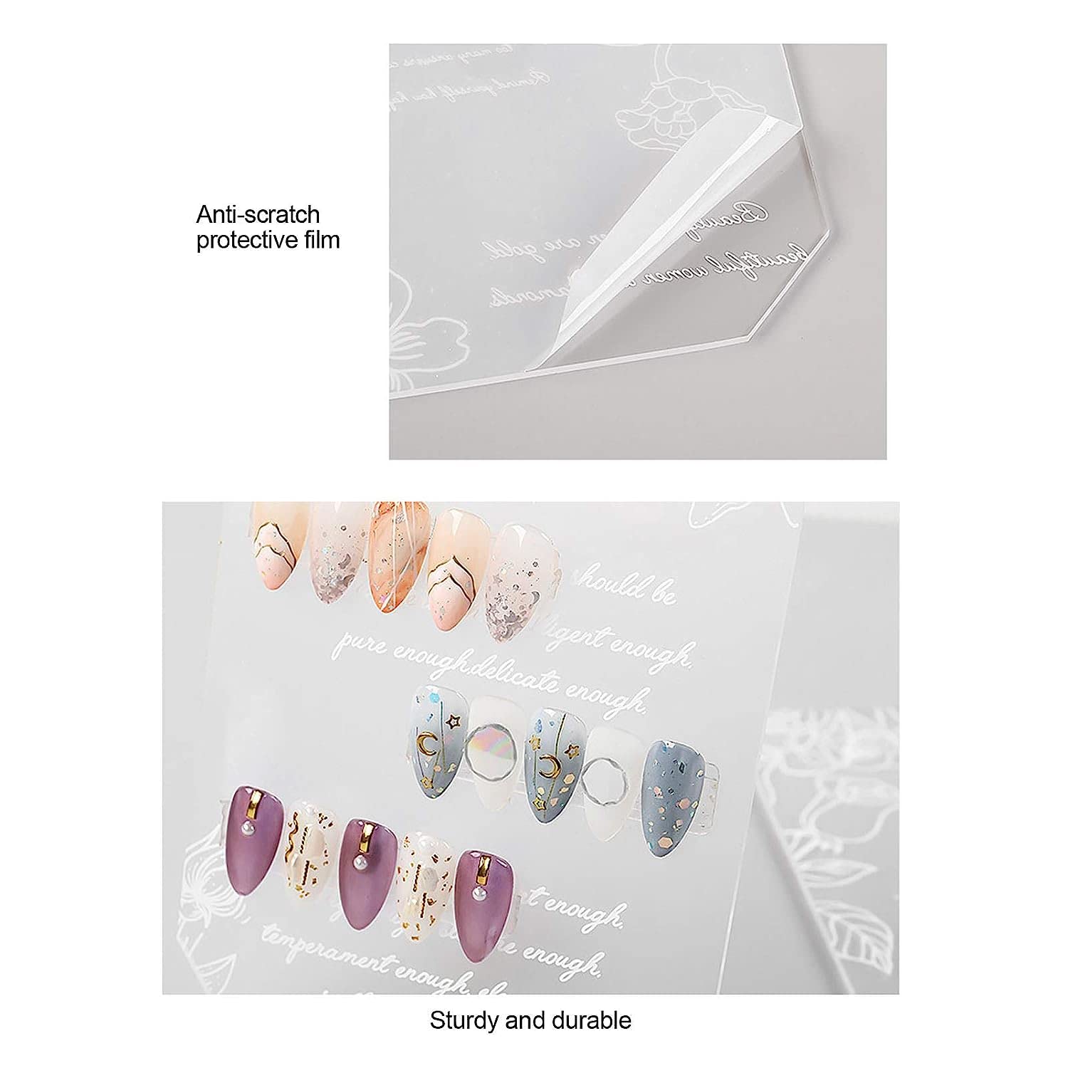 Ubersweet® Gel Polish Color Display Stand - Durable Nail Tip & Art Showcase for Salons & Schools | Perfect for Nail Polish Organization & Customer Browsing