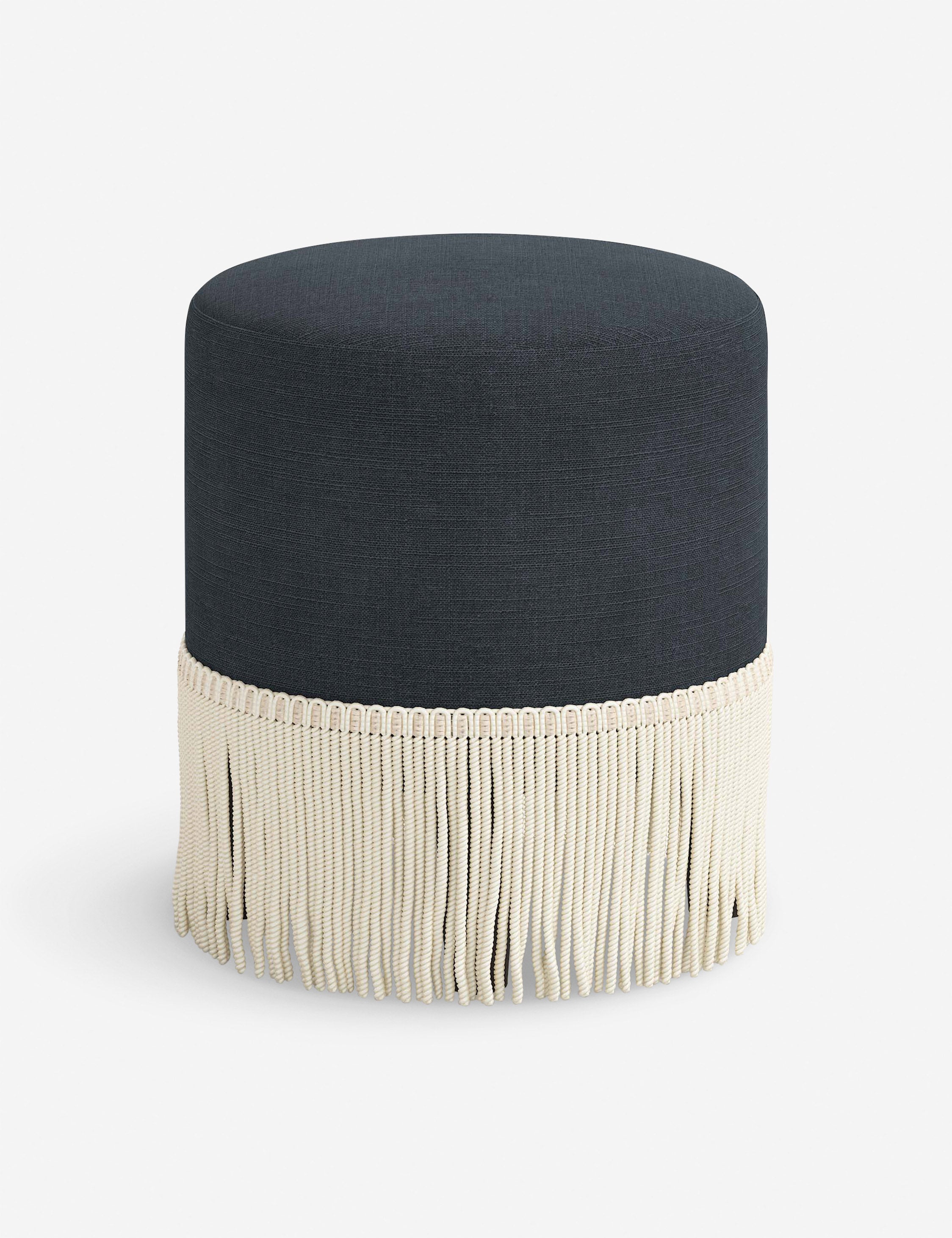 Alair Round Ottoman Pouf - Stylish Footrest and Extra Seating for Living Room, Bedroom & Nursery - Perfect for Home Decor and Relaxation