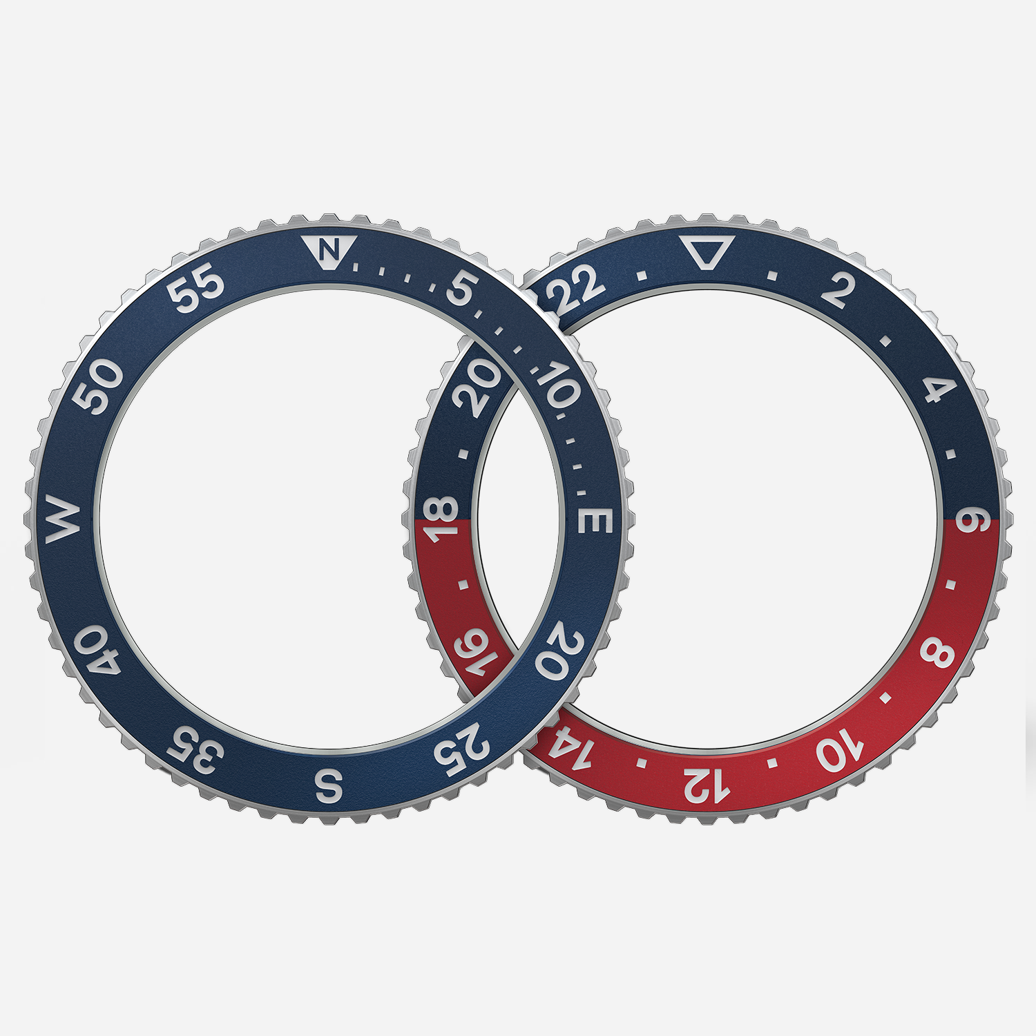Ridge Watch Accessory - Navy/Red GMT Bezel for Men | Premium Watch Band Replacement | Perfect for Travel, Business & Outdoor Adventures