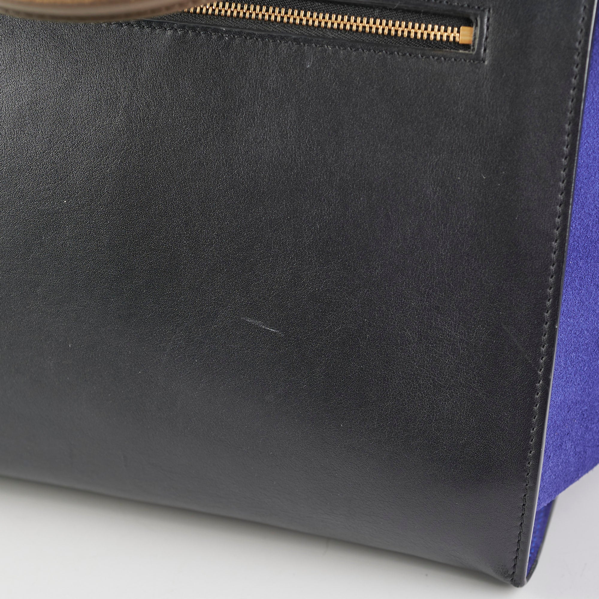 Celine Medium Trapeze Tricolor Leather Handbag - Luxury Crossbody Purse for Women | Perfect for Work, Travel & Evening Events