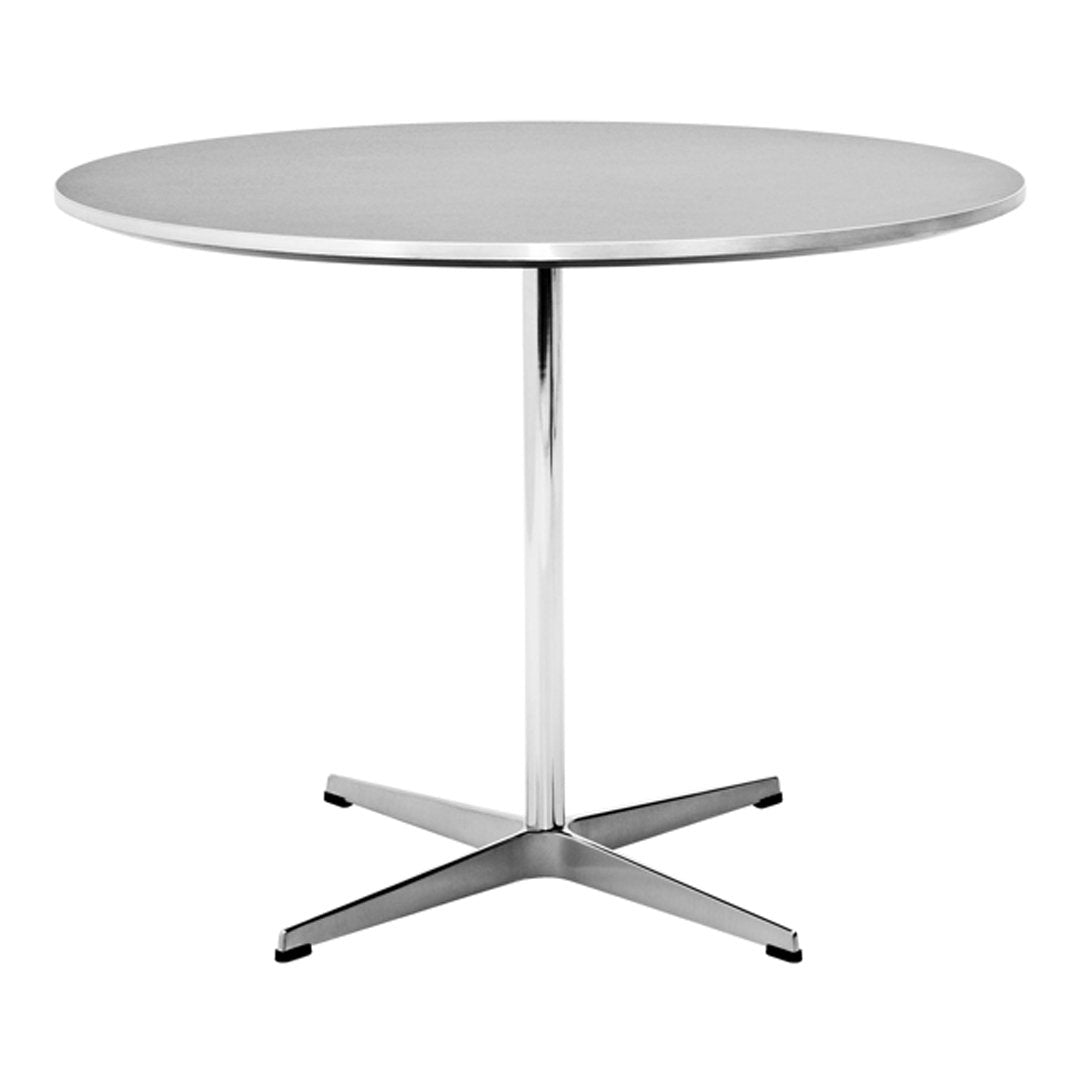 Round Dining Table with 4-Star Base - Modern Kitchen & Dining Room Furniture for Family Gatherings & Dinner Parties