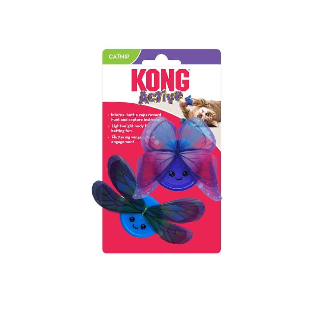 KONG Cat Active Capz 2-Pack Interactive Cat Toys for Indoor Play - Fun Bouncing & Chasing Toys for Kittens & Adult Cats