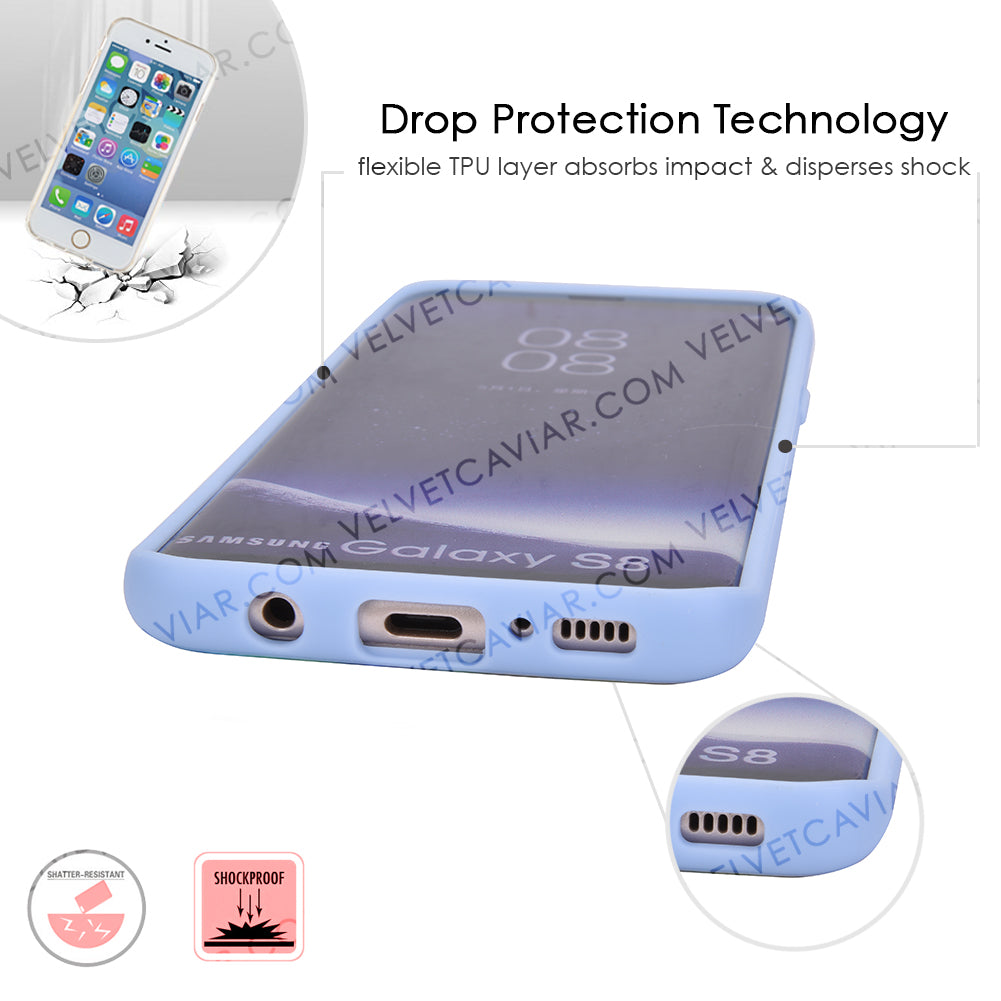 Samsung Galaxy Phone Case - Blue Marble Design, Durable Protective Cover for Everyday Use & Travel