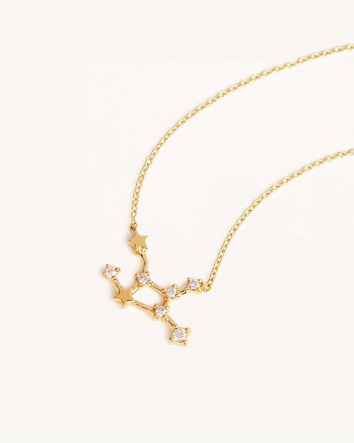14K Solid Gold Starry Night Zodiac Constellation Diamond Necklace for Virgo - Elegant Zodiac Jewelry Gift for Women, Perfect for Birthday, Anniversary & Special Occasions