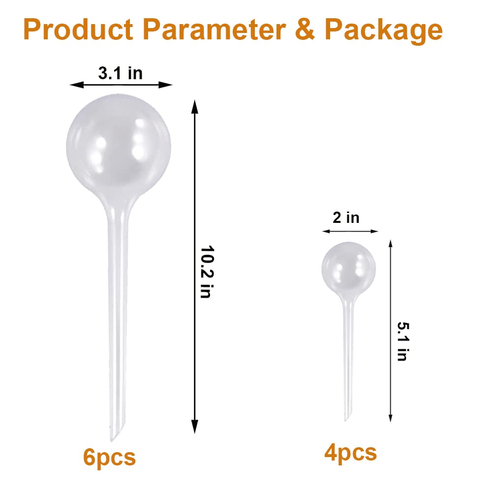 **Automatic Plant Watering Bulbs - Clear Plastic Self-Watering Devices for Indoor & Outdoor Plants | Perfect for Vacation, Garden, and Home Use**