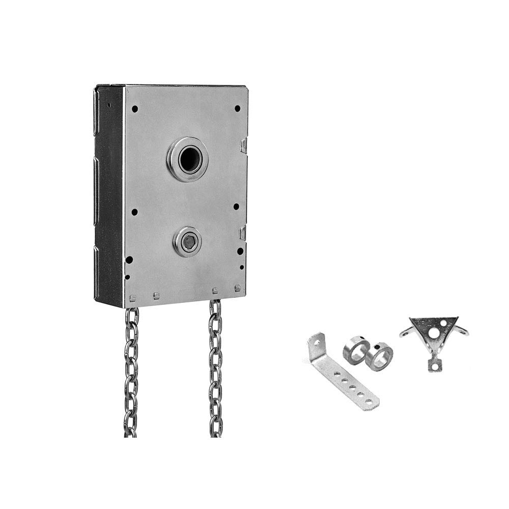 Heavy Duty Garage Door Chain Hoist - 4.5:1 Gear Reduction Jack Shaft Opener with 1 Inch Steel Shaft for Smooth Lifting | Perfect for Residential & Commercial Garage Doors, Workshops & Storage Facilities
