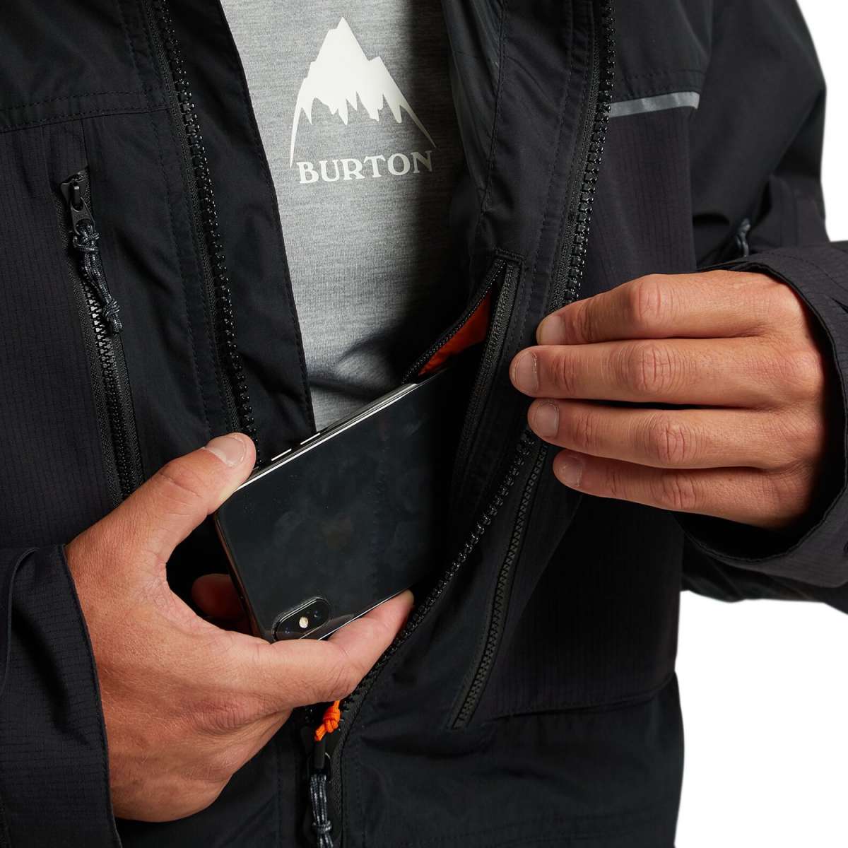 Burton Frostner 2L Waterproof Jacket for Men & Women 2024 - Lightweight Winter Snowboarding Coat for Skiing, Hiking & Outdoor Adventures