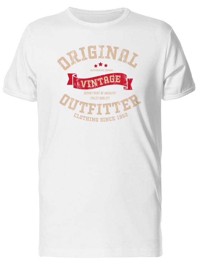 Original Outfitter Red Ribbon Graphic T-Shirt for Men - Casual Streetwear, Vintage Style Tee for Everyday Wear & Urban Fashion