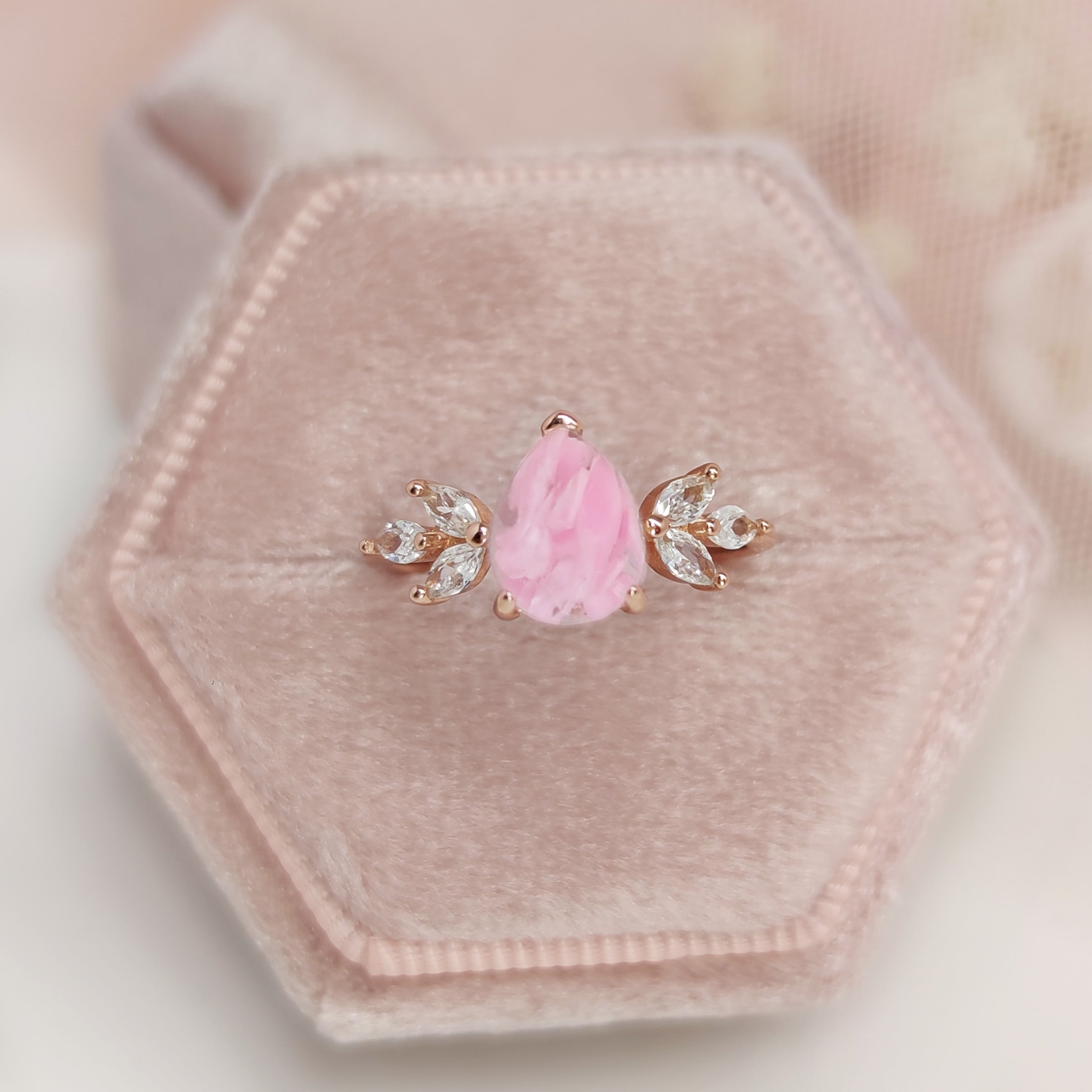 Soul's Journey Teardrop Pregnancy Test Ring - Accurate Early Detection, Elegant Jewelry Design for Women - Perfect for Gifts, Announcements & Special Moments