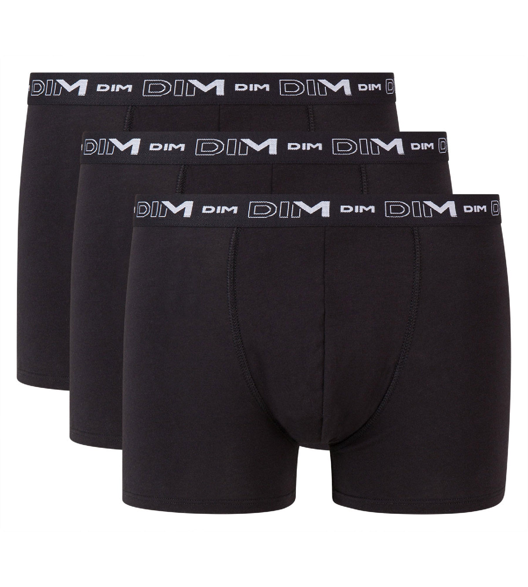 3 Pack Men's Black Cotton Stretch Boxer Briefs - Soft, Breathable & Comfortable Underwear for Everyday Wear, Workout & Lounge