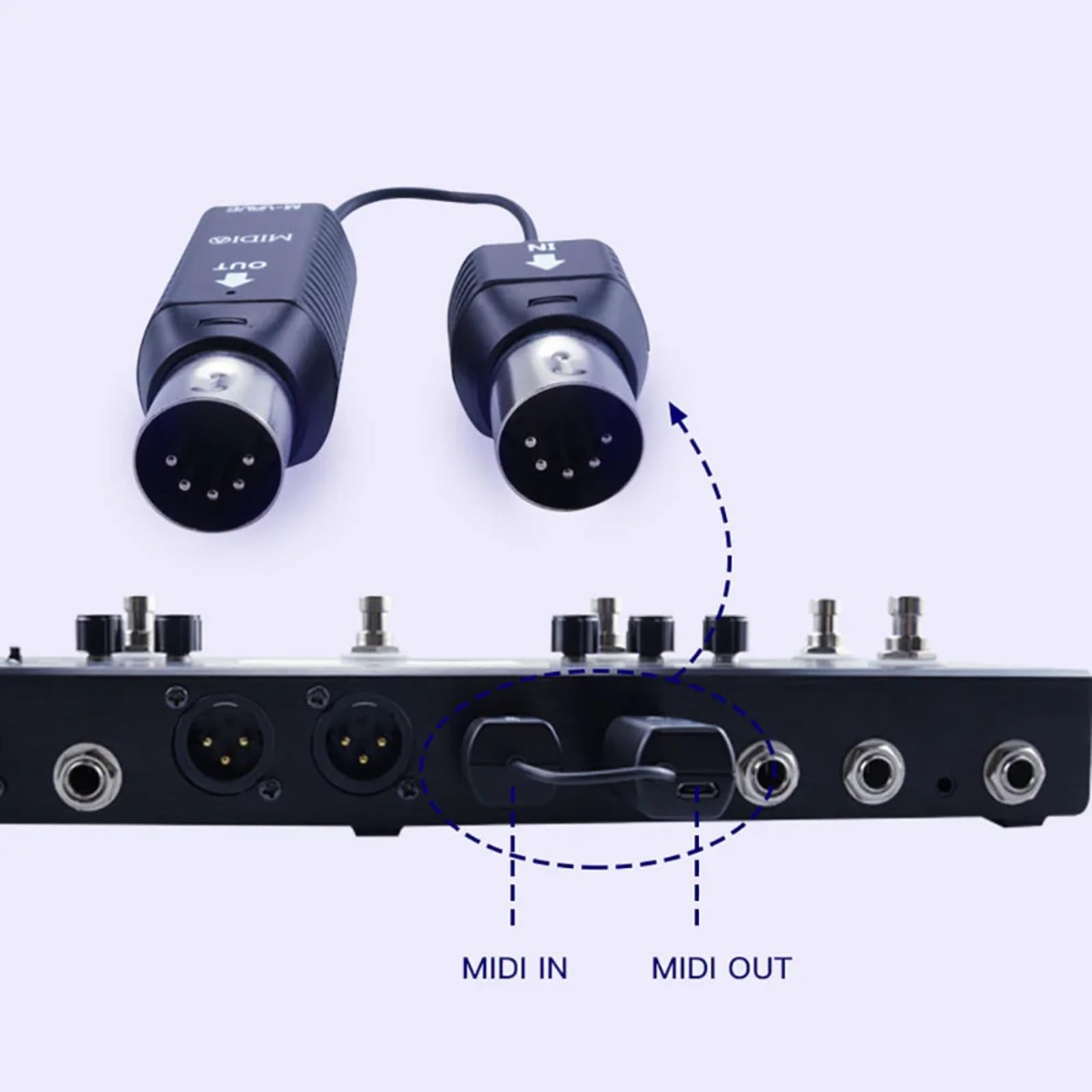 MS1 Midi Wireless System Interface - Mini Wireless MIDI Transmission Adapter, Plug & Play for Keyboards, Synthesizers & Digital Pianos | Perfect for Live Performances & Studio Recording