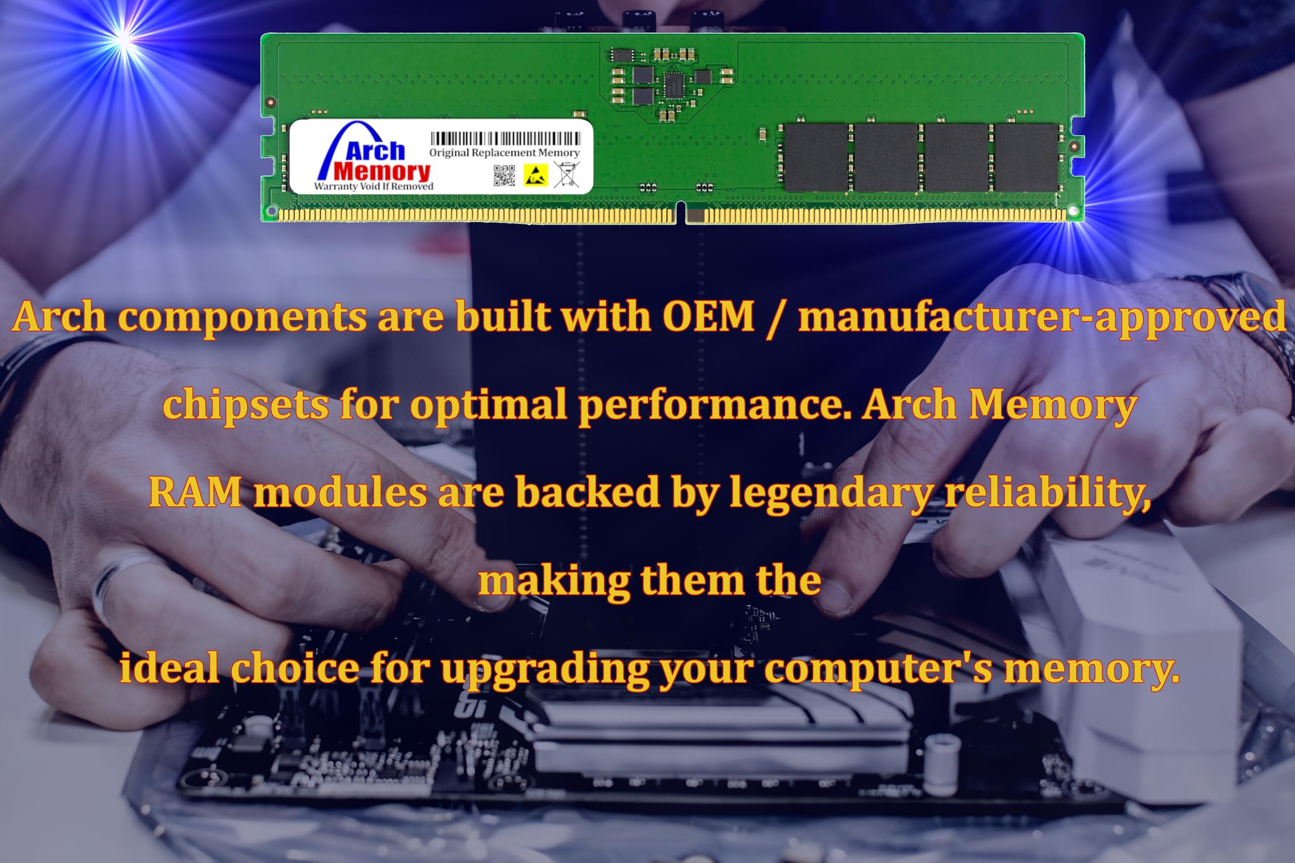 Qnap RAM-32GDR4ECK0-UD-3200 Replacement 32GB DDR4 3200MHz ECC UDIMM RAM 288-Pin for TVS-h1288X NAS Server - Perfect for Data Storage, Video Editing & Business Applications