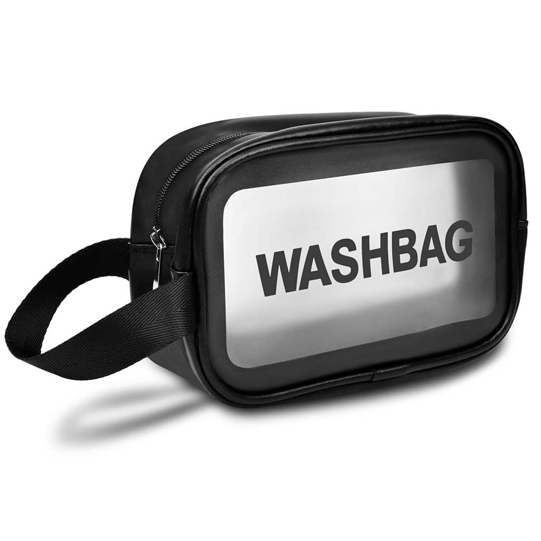 Anayo Cosmetic Organizer Bag - Large Makeup Pouch with Zipper, Toiletry Storage Travel Wash Bag for Women & Girls (Medium, Black) - Perfect for Travel, Gym, and Daily Beauty Essentials Organization