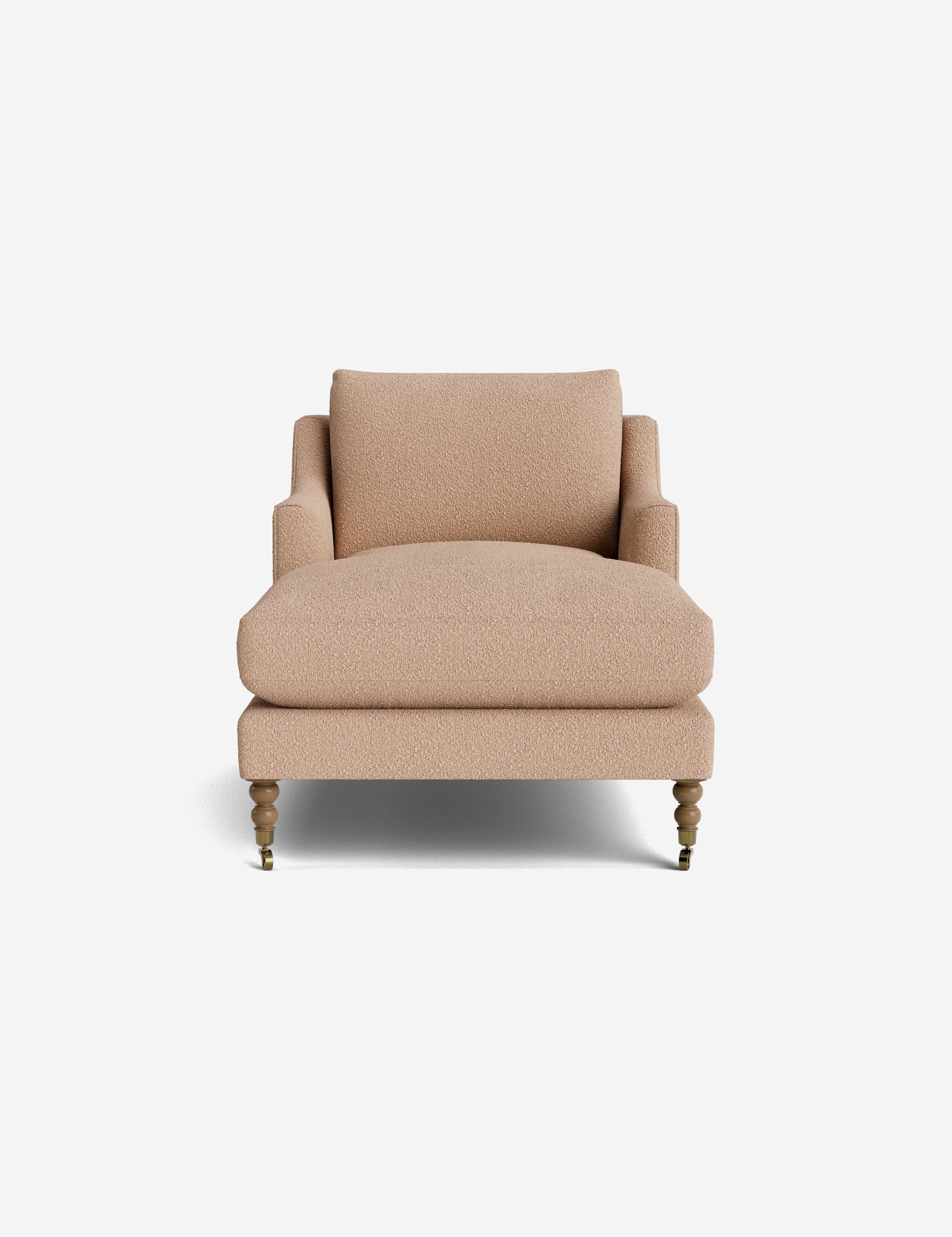 Fabienne Chaise Lounge Chair - Modern Accent Chair for Living Room, Bedroom & Office - Stylish Mid-Century Design with Upholstered Seat & Wooden Legs - Perfect for Relaxing, Reading & Decor