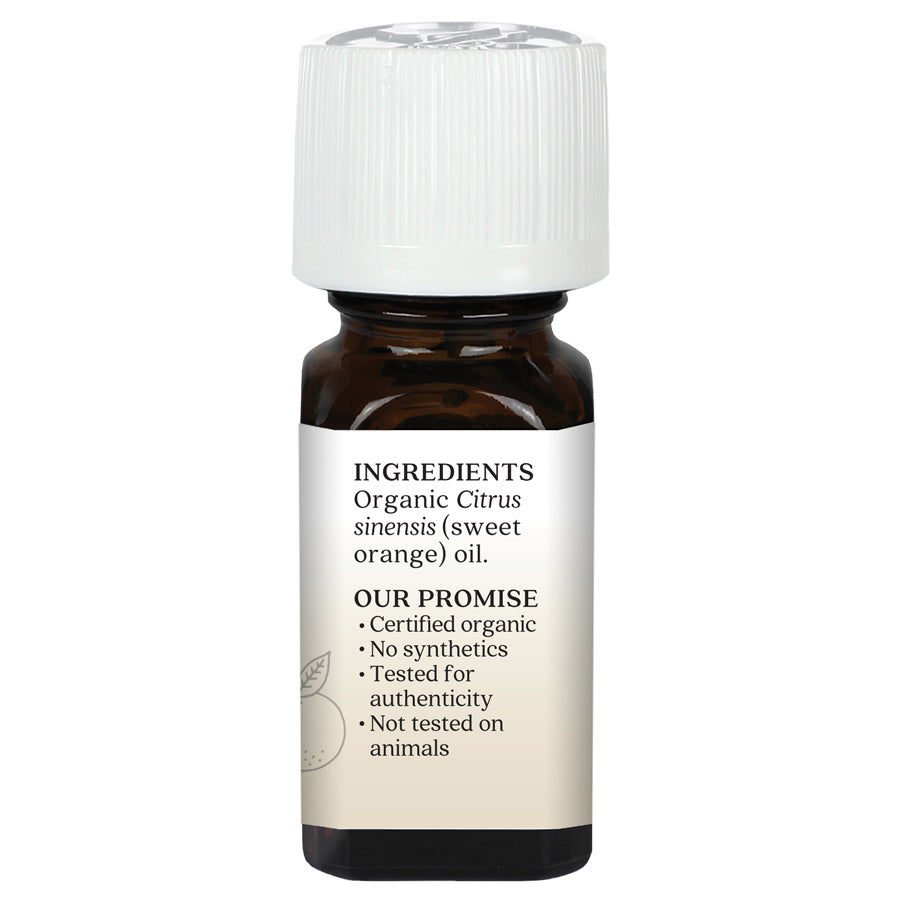 Organic Sweet Orange Essential Oil .25 oz (7.5ml) - 100% Pure, Natural Aromatherapy Oil for Relaxation, Stress Relief & Diffuser Blends