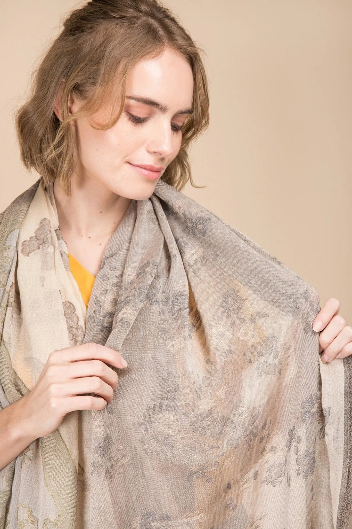 Stylish Haryana Scarf for Women - Soft & Lightweight Winter Shawl - Perfect for Cold Weather, Office, and Evening Outfits