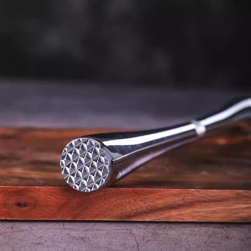 Professional Full Metal Ice Pick & Ice Crusher - Heavy Duty Manual Ice Chipper Tool for Kitchen, Bar, Restaurant - Food Grade Stainless Steel with Ergonomic Grip (Perfect for Cocktails, Iced Drinks & Food Preparation)