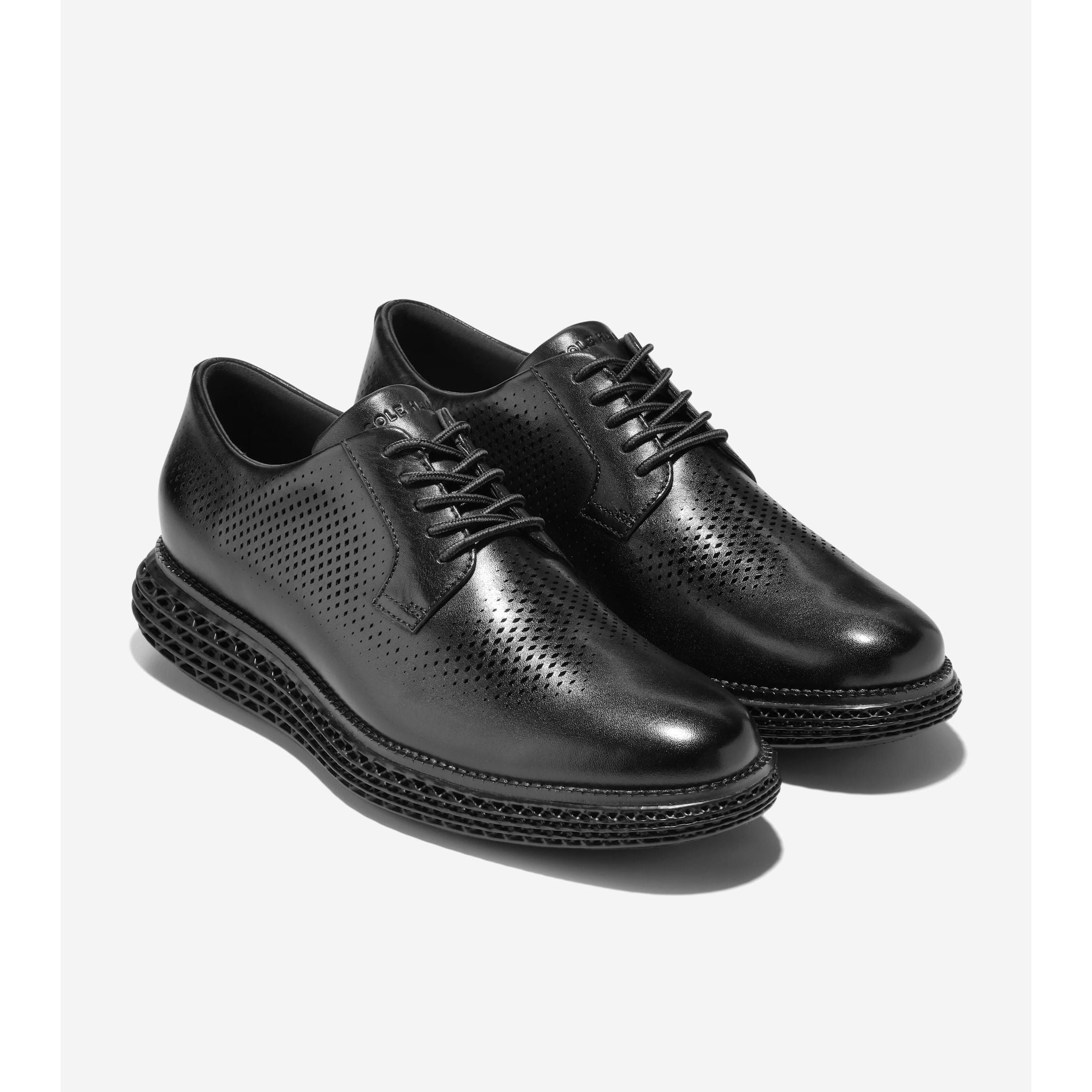 Cole Haan Men's OriginalGrand 2.0 Oxford Dress Shoes in Black - Premium Leather Business Casual & Formal Wear for Office, Wedding & Special Occasions